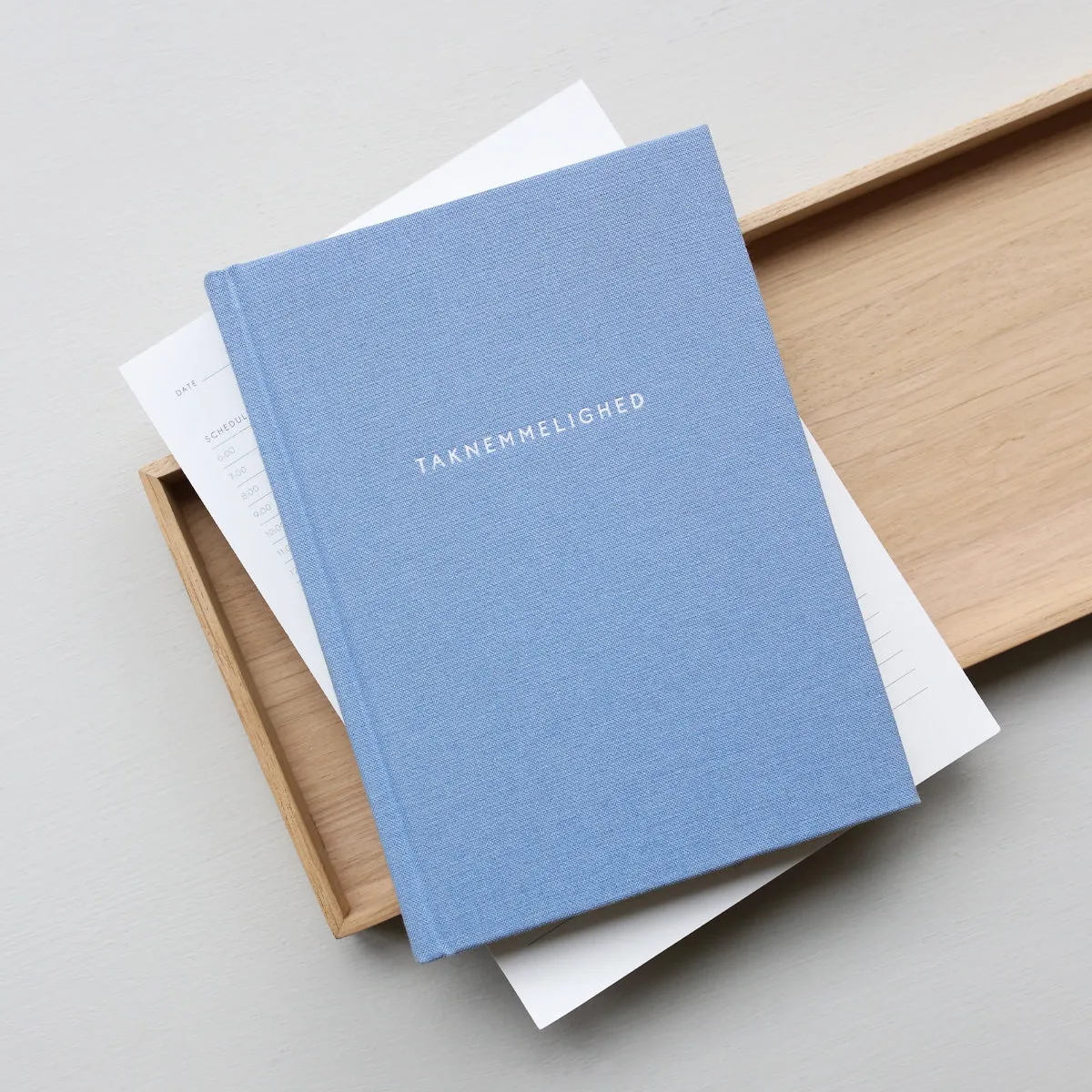 Kartotek Taknemmelighedsdagbog journal gratitude bleu en danois