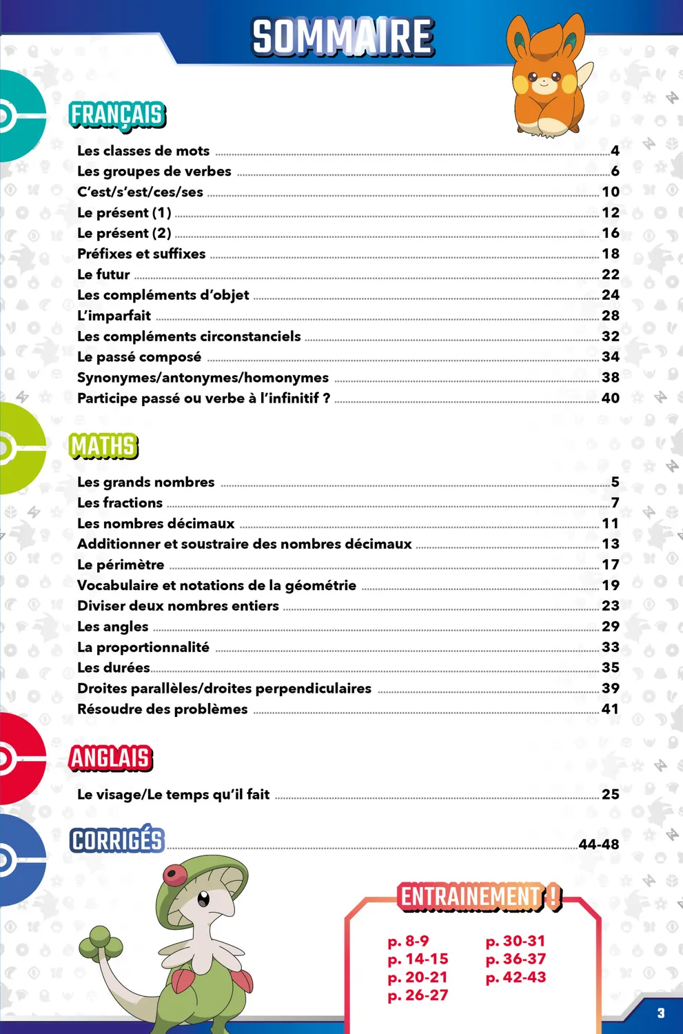 Pokémon Les Incollables cahier de vacances CM1-CM2 2026