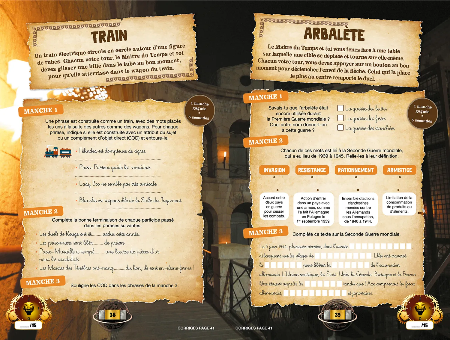 Frigobloc Incollables Fort Boyard cahier vacances CM2-6e 2026