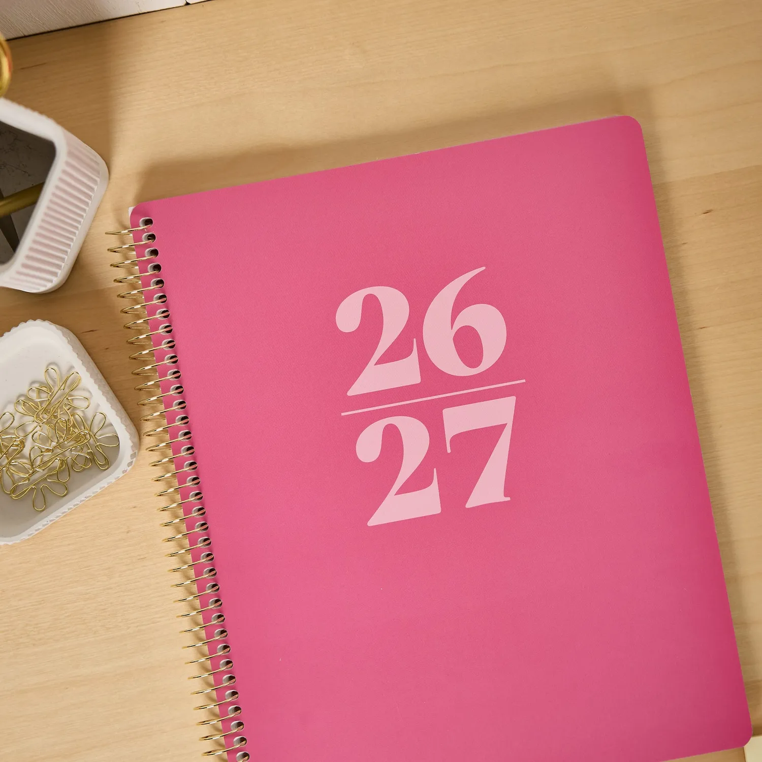 Happy Planner Go Big Bold Pink agenda spirale large 15 mois