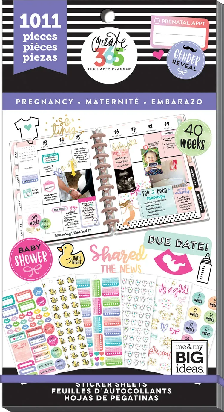 Happy Planner Pregnancy stickers grossesse 1011 pcs