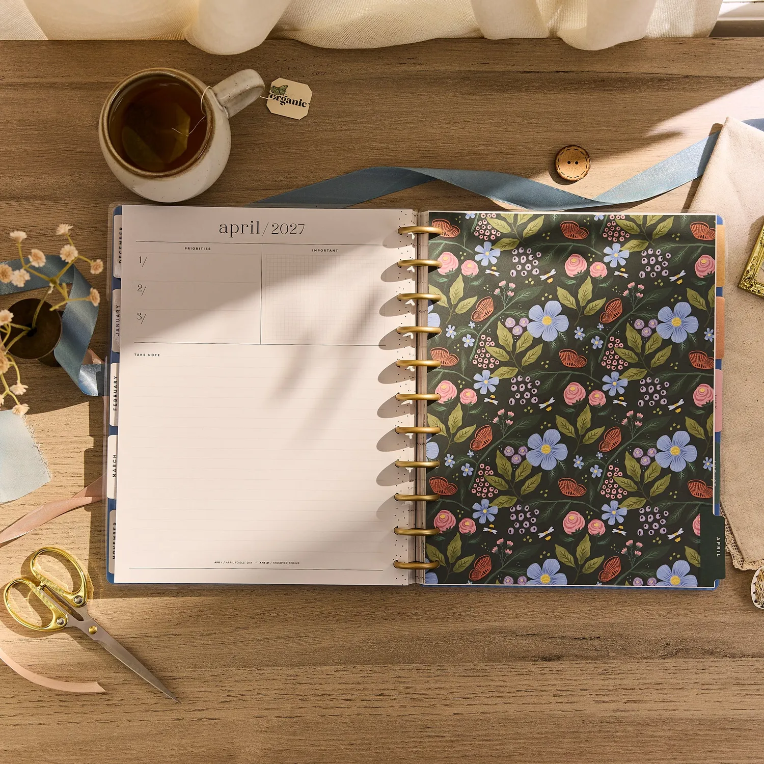 Happy Planner Country Charm agenda big vertical 18 mois 2026-2027