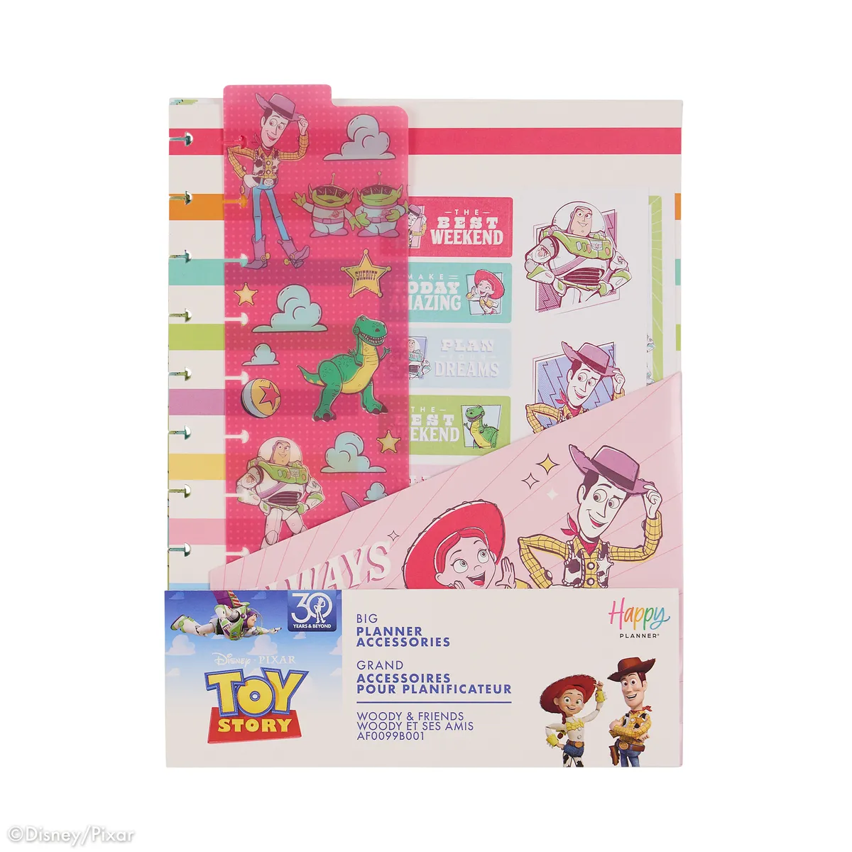 Happy Planner Toy Story 30 ans pack accessoires Big anniversaire