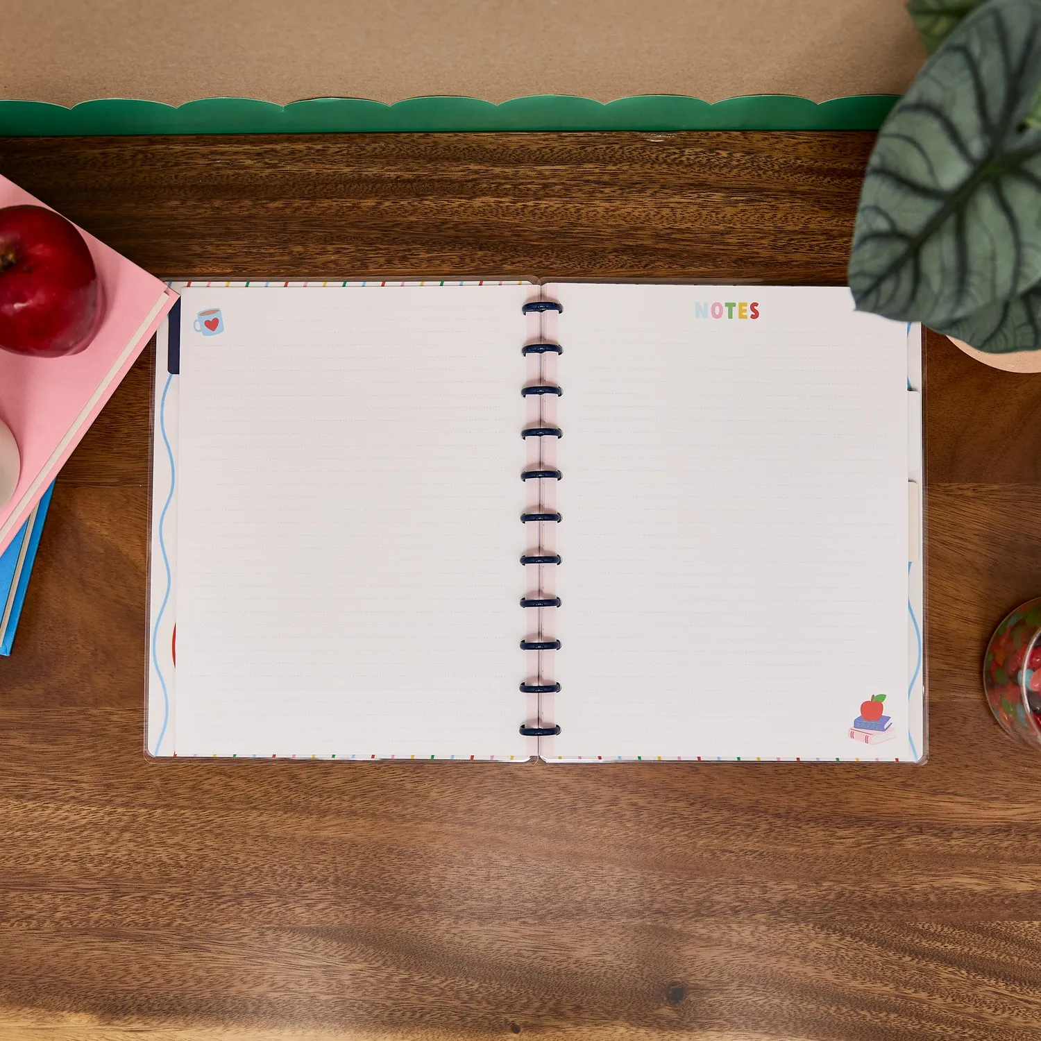 Happy Planner Live Love Teach carnet big pointillé ligné 60 feuilles