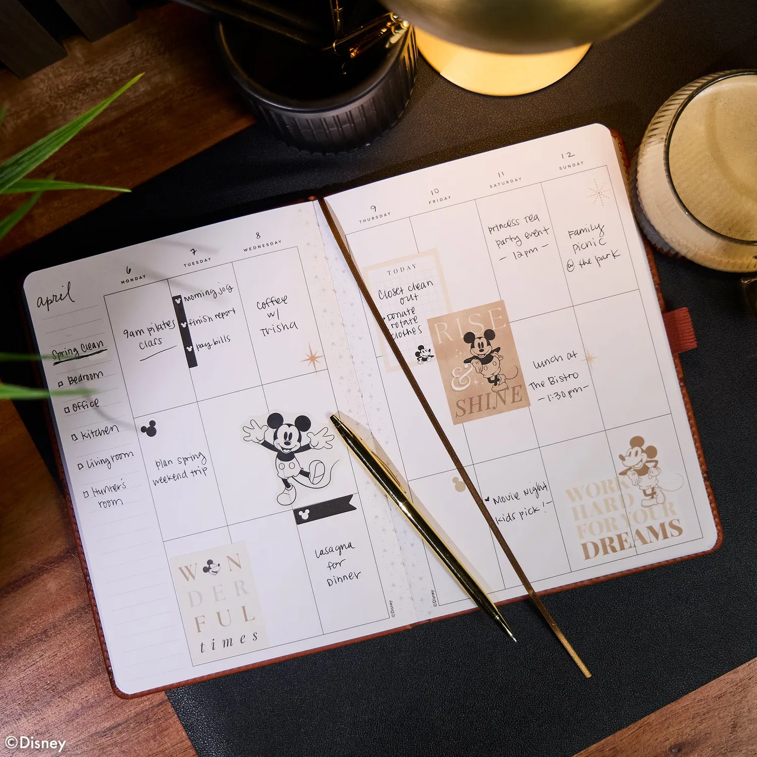 Happy Planner Camel Disney Mickey Mouse agenda relié non daté