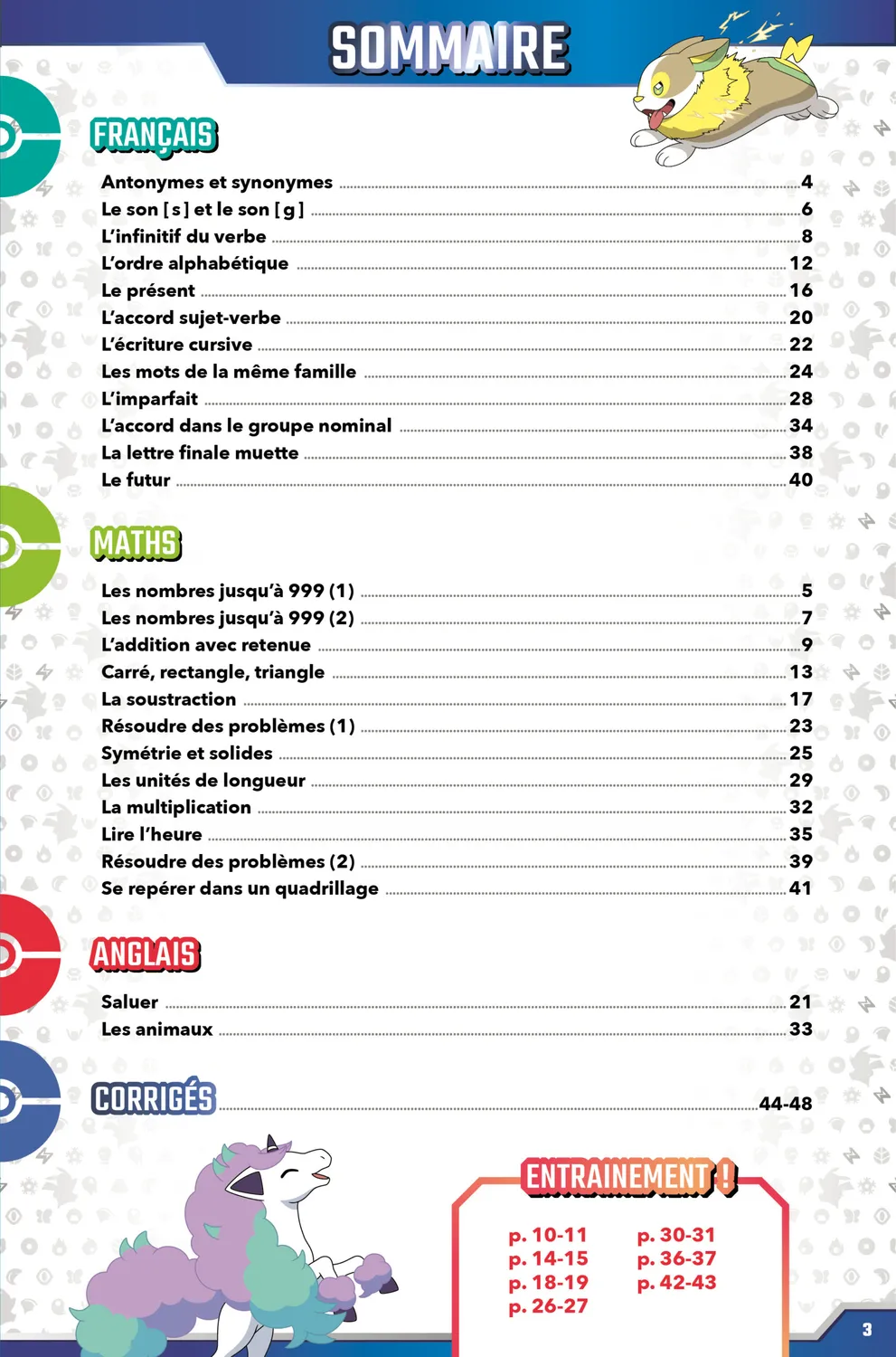 Incollables Pokémon CE1 au CE2 cahier de vacances 7-8 ans