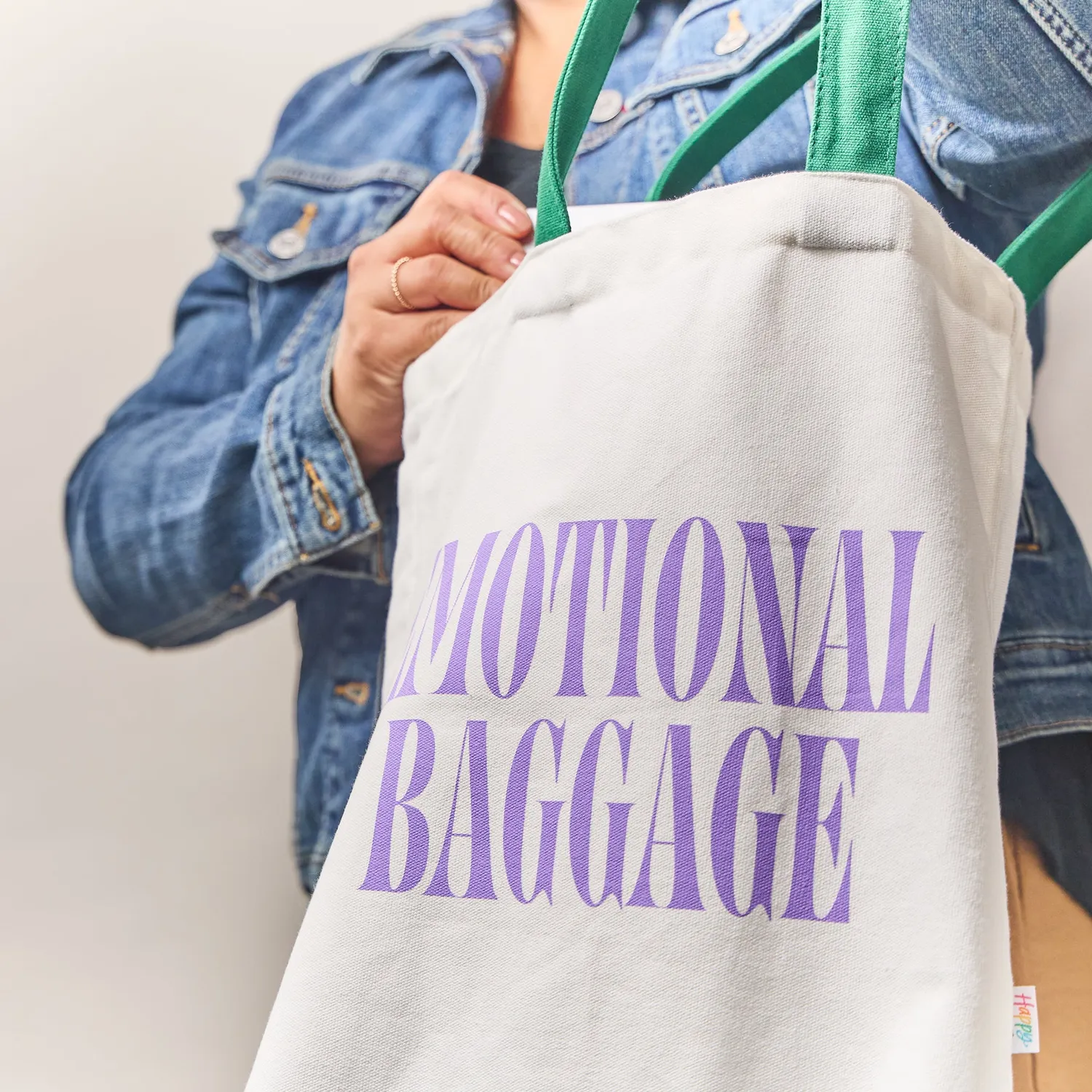 Happy Planner Current Mood Emotional Baggage sac cabas toile