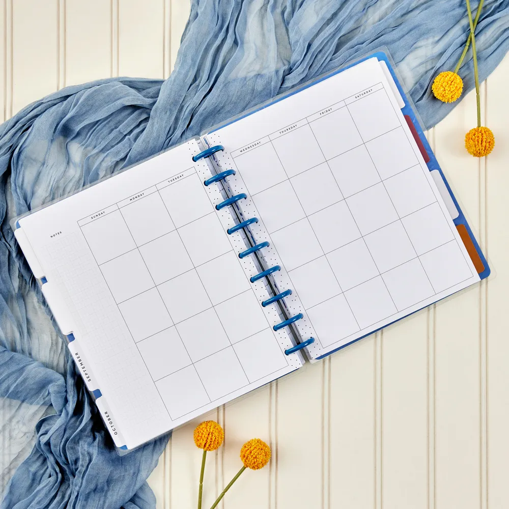 Happy Planner Shibori extension Classic dashboard 6 mois 491p