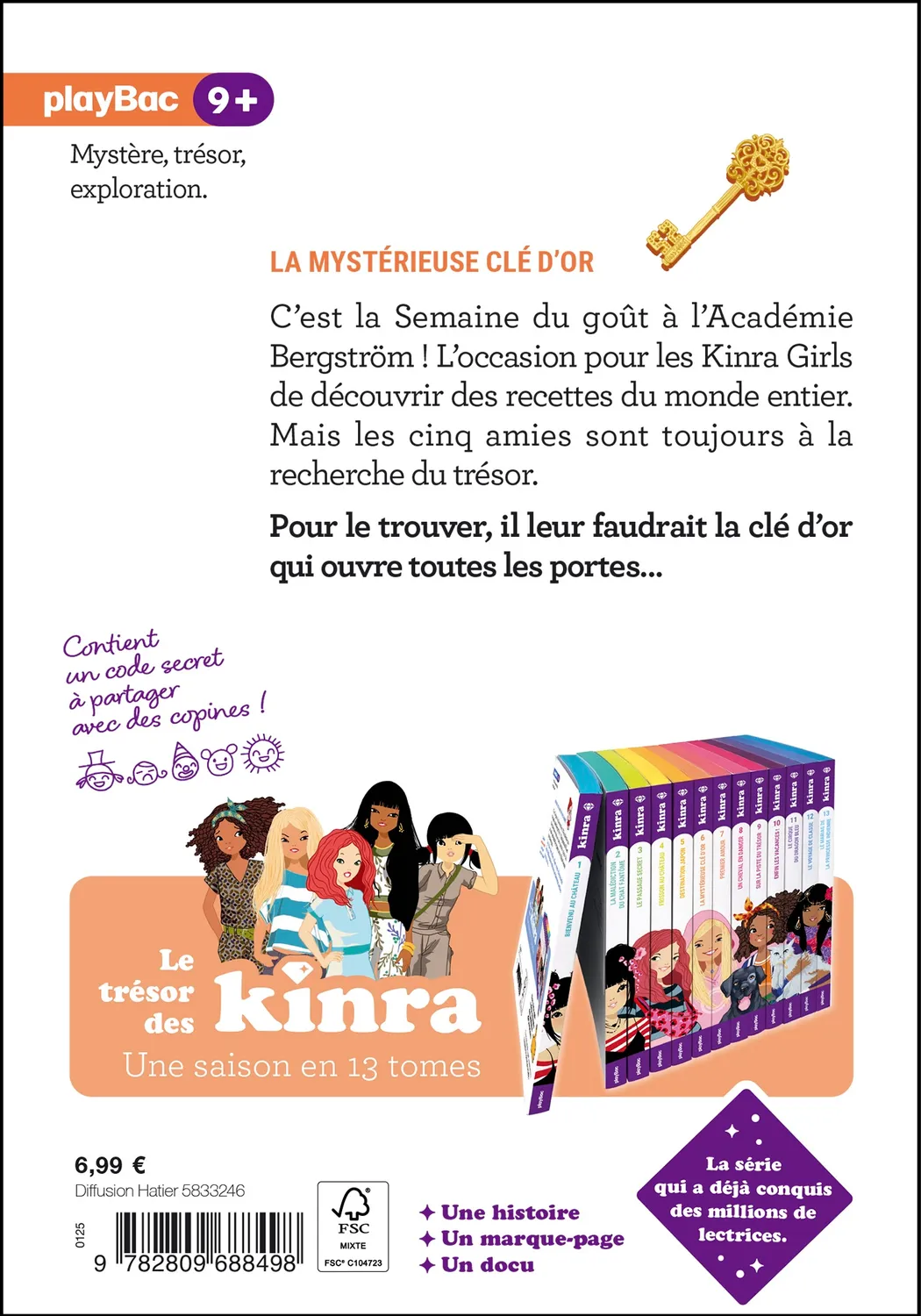 Kinra Girls Tome 6 livre La mystérieuse clé d'or