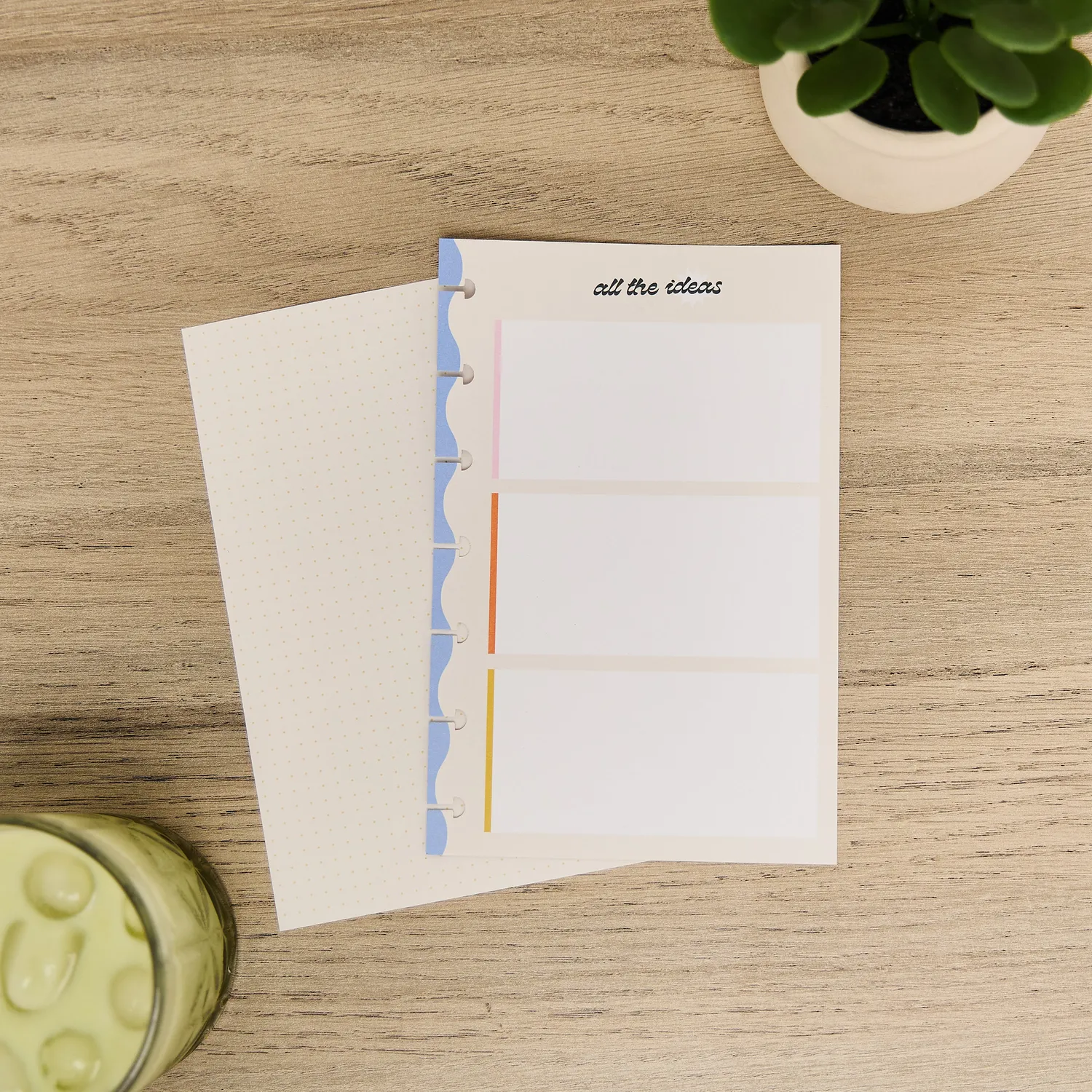 Happy Planner Mini recharge Bright Energy pointillée 40 feuilles