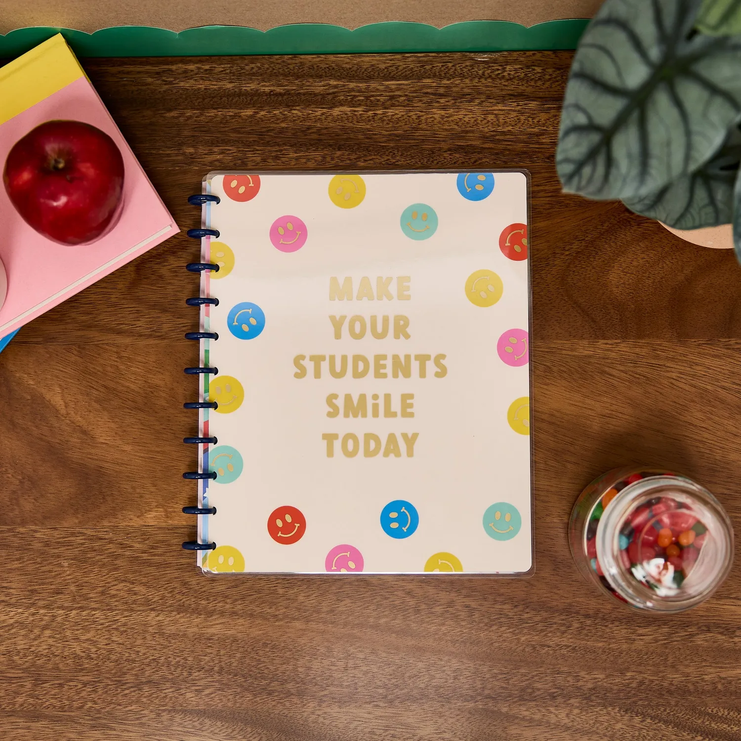 Happy Planner Live Love Teach carnet big pointillé ligné 60 feuilles