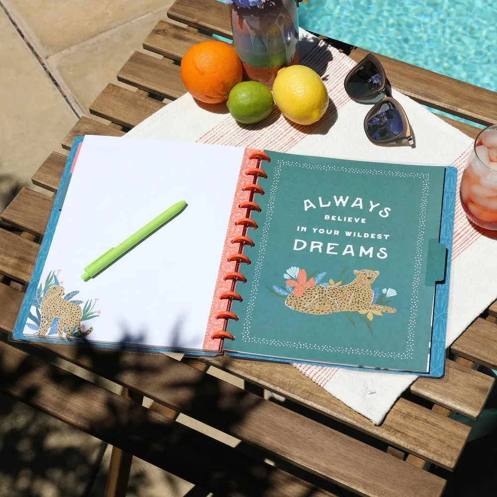 Happy Planner Big carnet pointillé Jungle 60 feuilles intercalaires