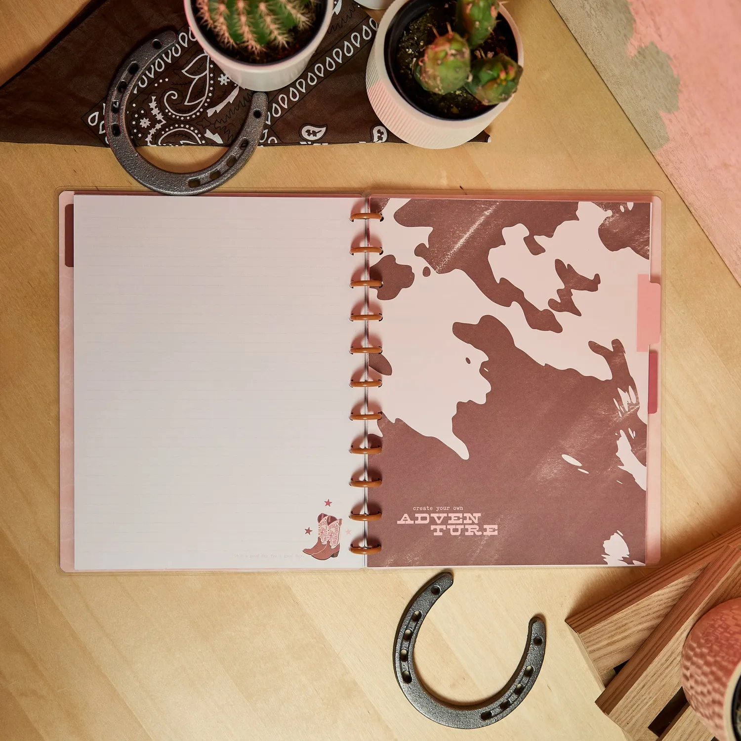 Me & my big ideas Western Bloom carnet grand pointillé 60 feuilles