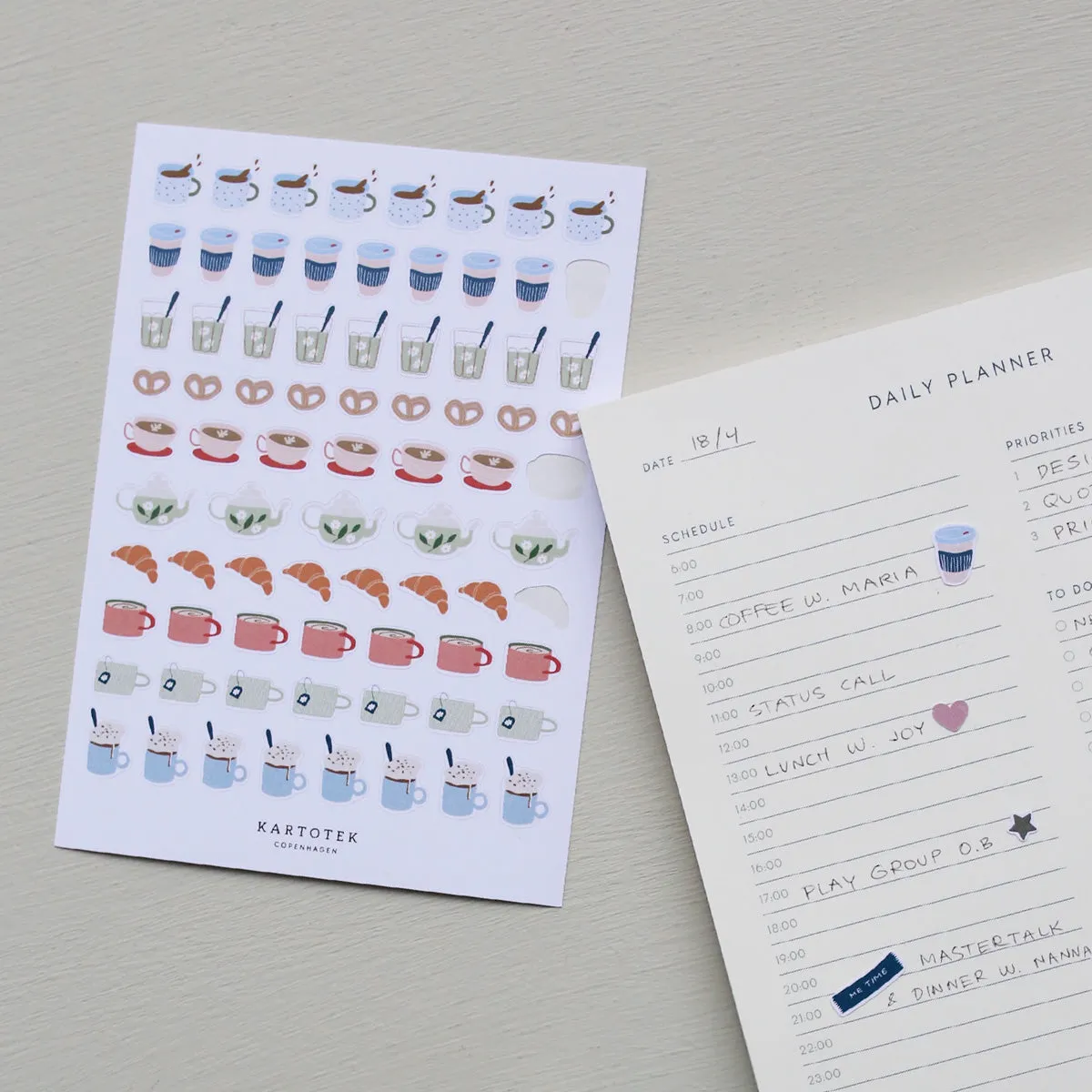Kartotek Mini Coffee Icons stickers café