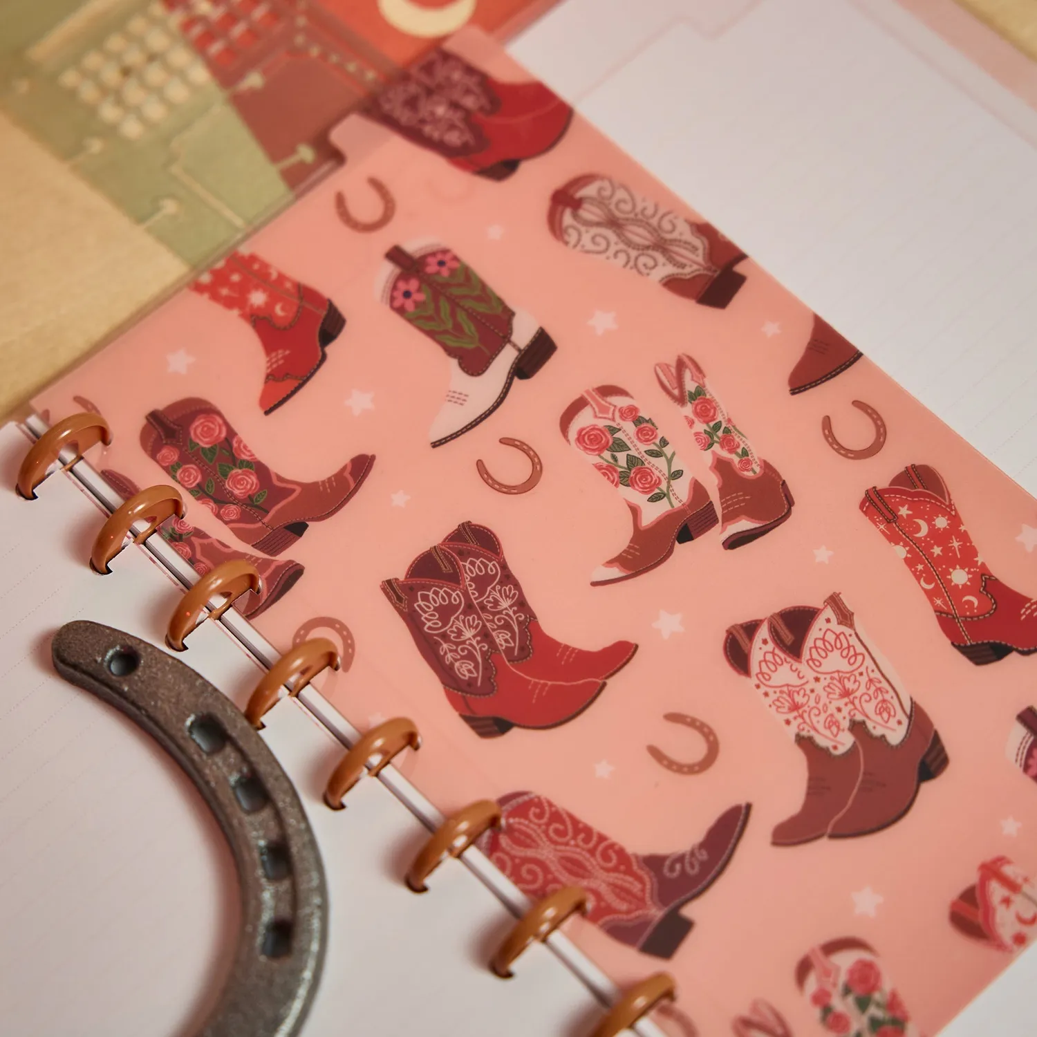 Happy Planner Western Bloom marque-pages pochoirs x3 floral