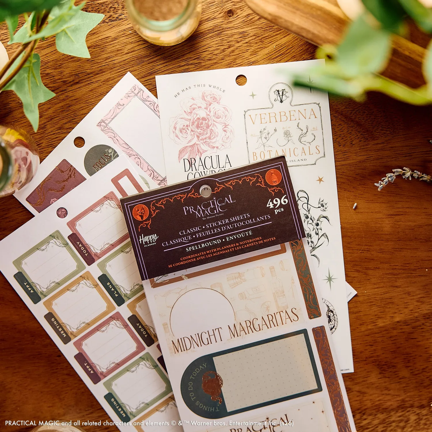 Happy Planner Practical Magic livre stickers céleste
