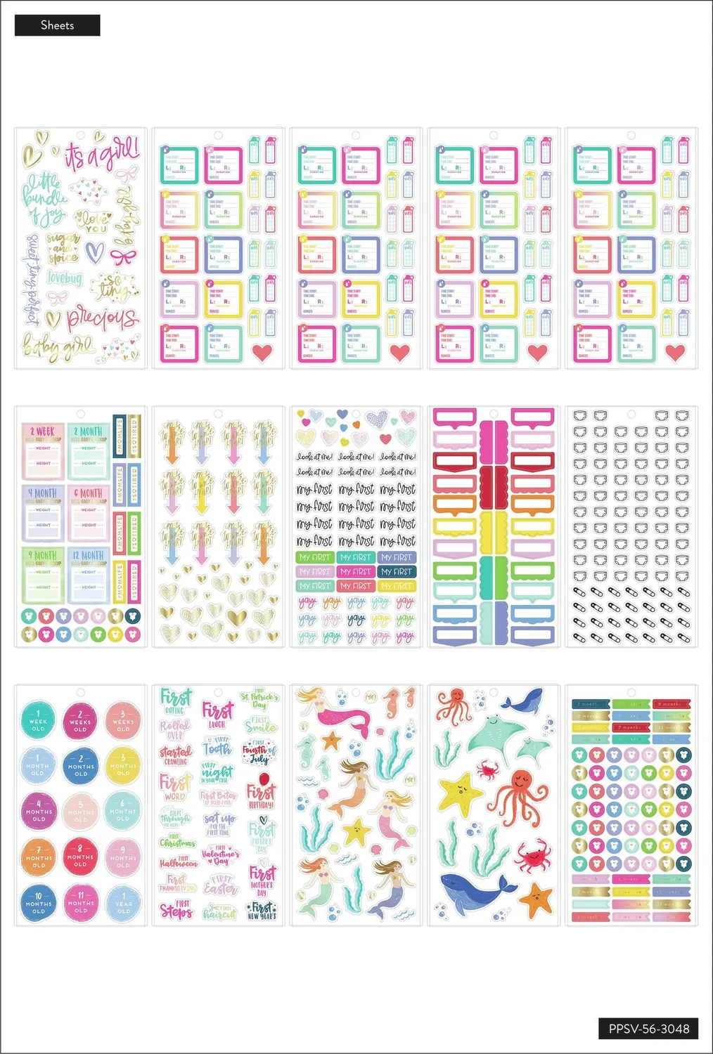 Happy Planner Pregnancy stickers grossesse 1011 pcs