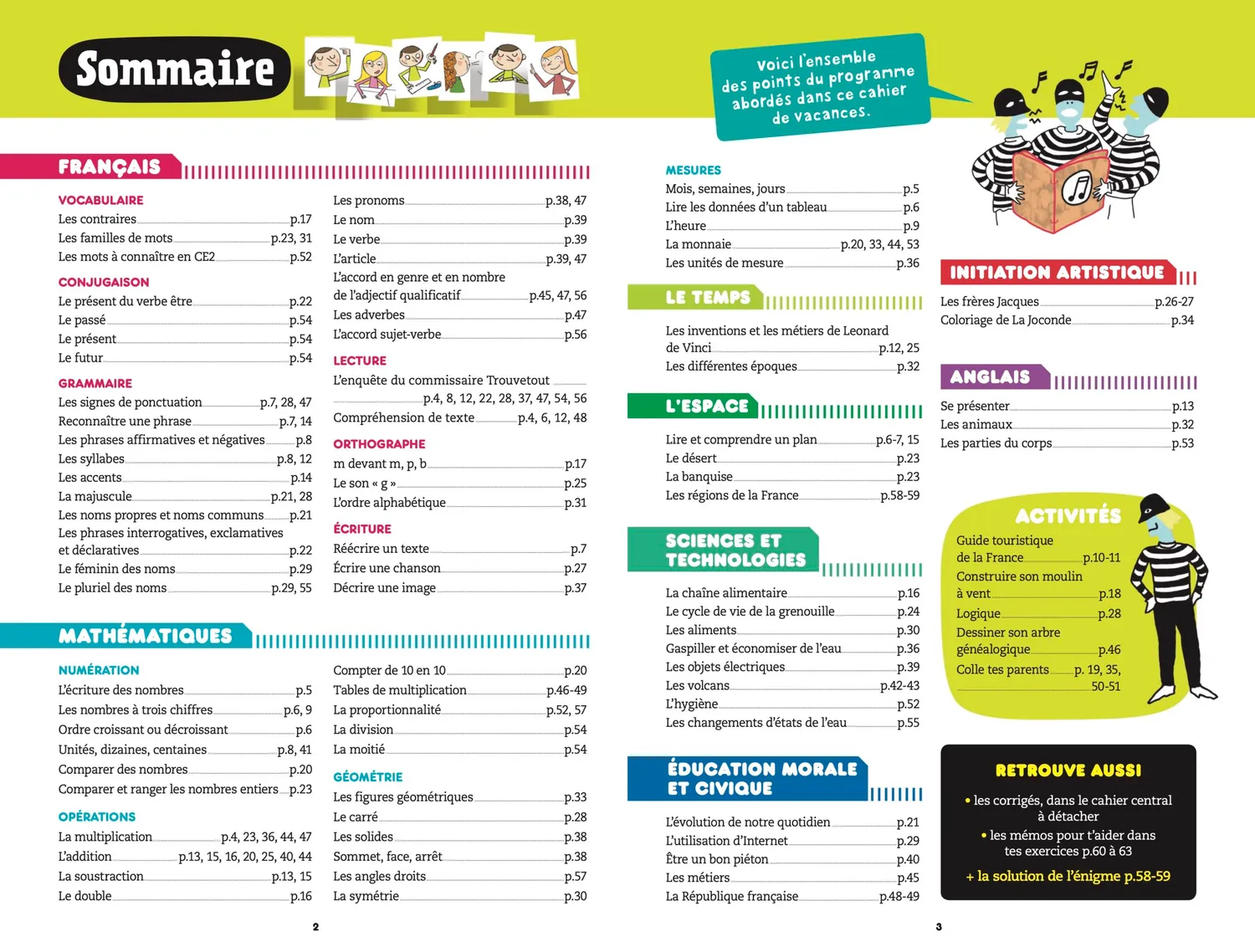 Les Incollables cahier de vacances CE1 au CE2 7-8 ans