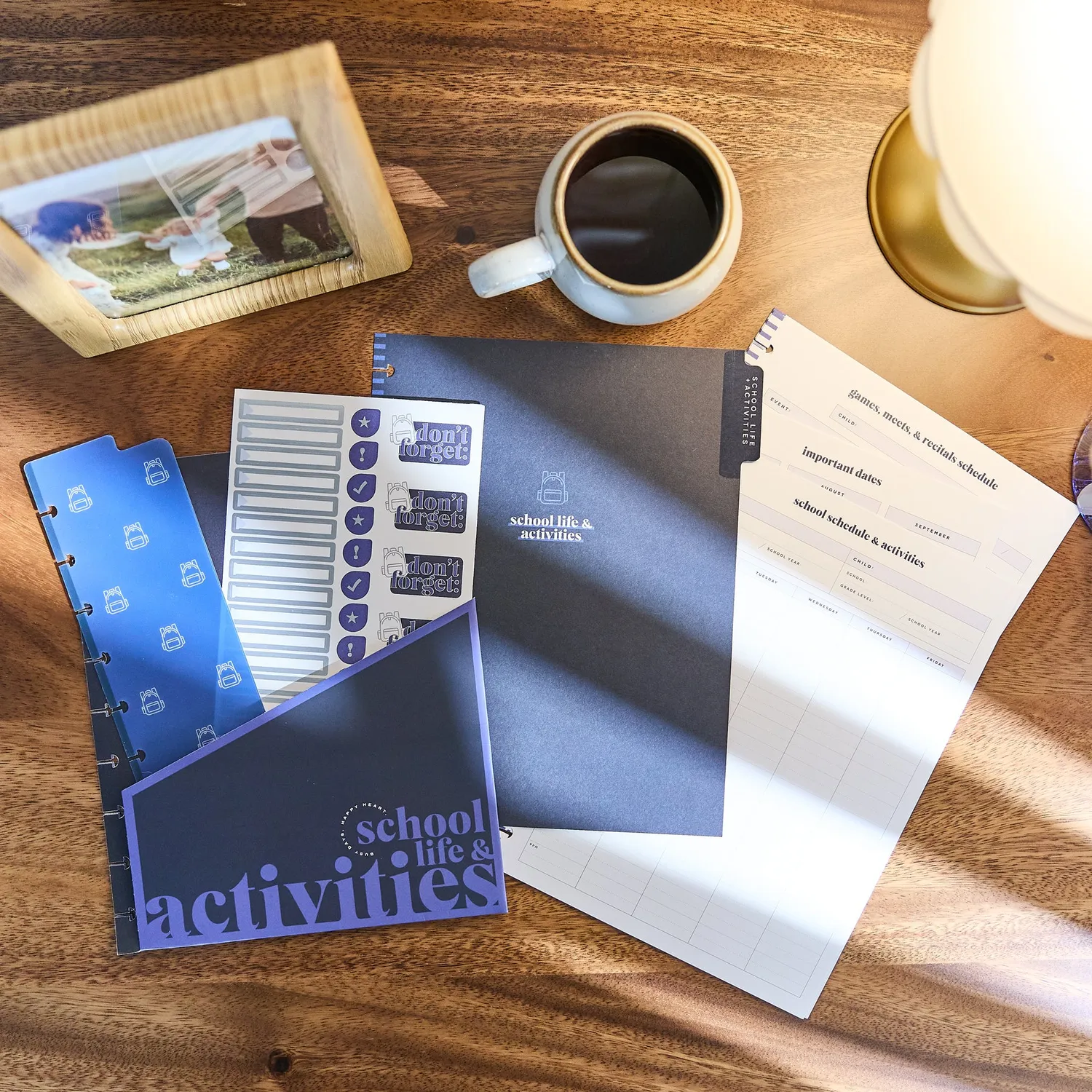 Happy Planner Parenting Classic kit accessoires école famille