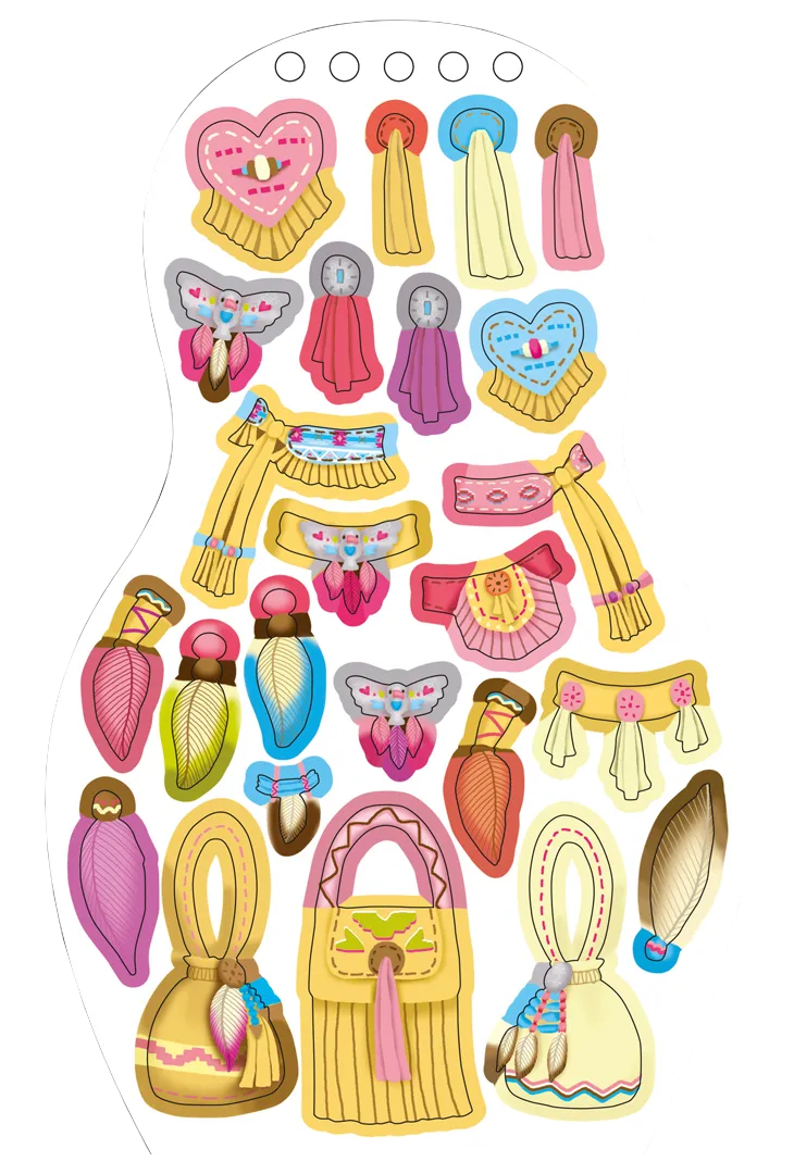 Minimiki Aponi en Amérique carnet créatif stickers