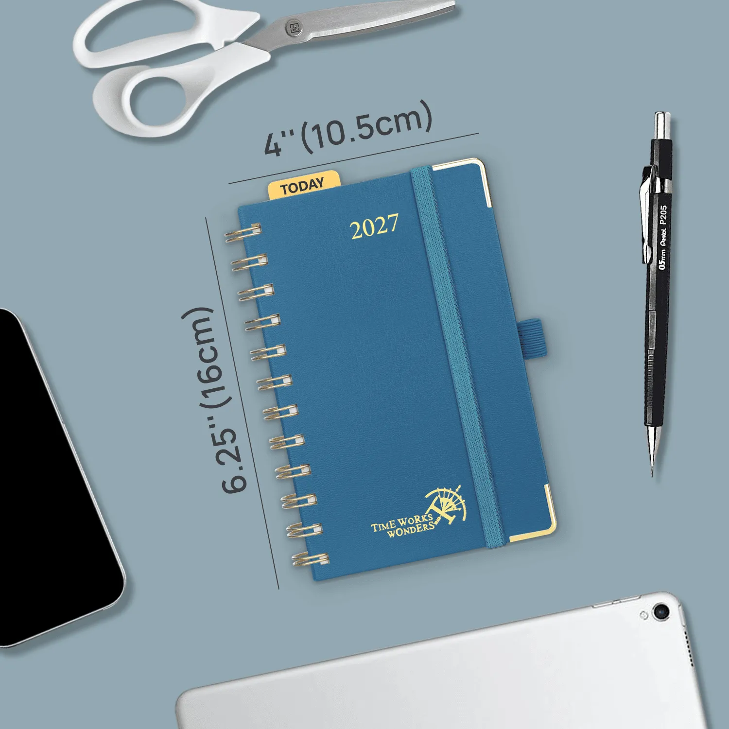 Poprun WEHA6-27 agenda hebdomadaire A6 2027 rigide poche