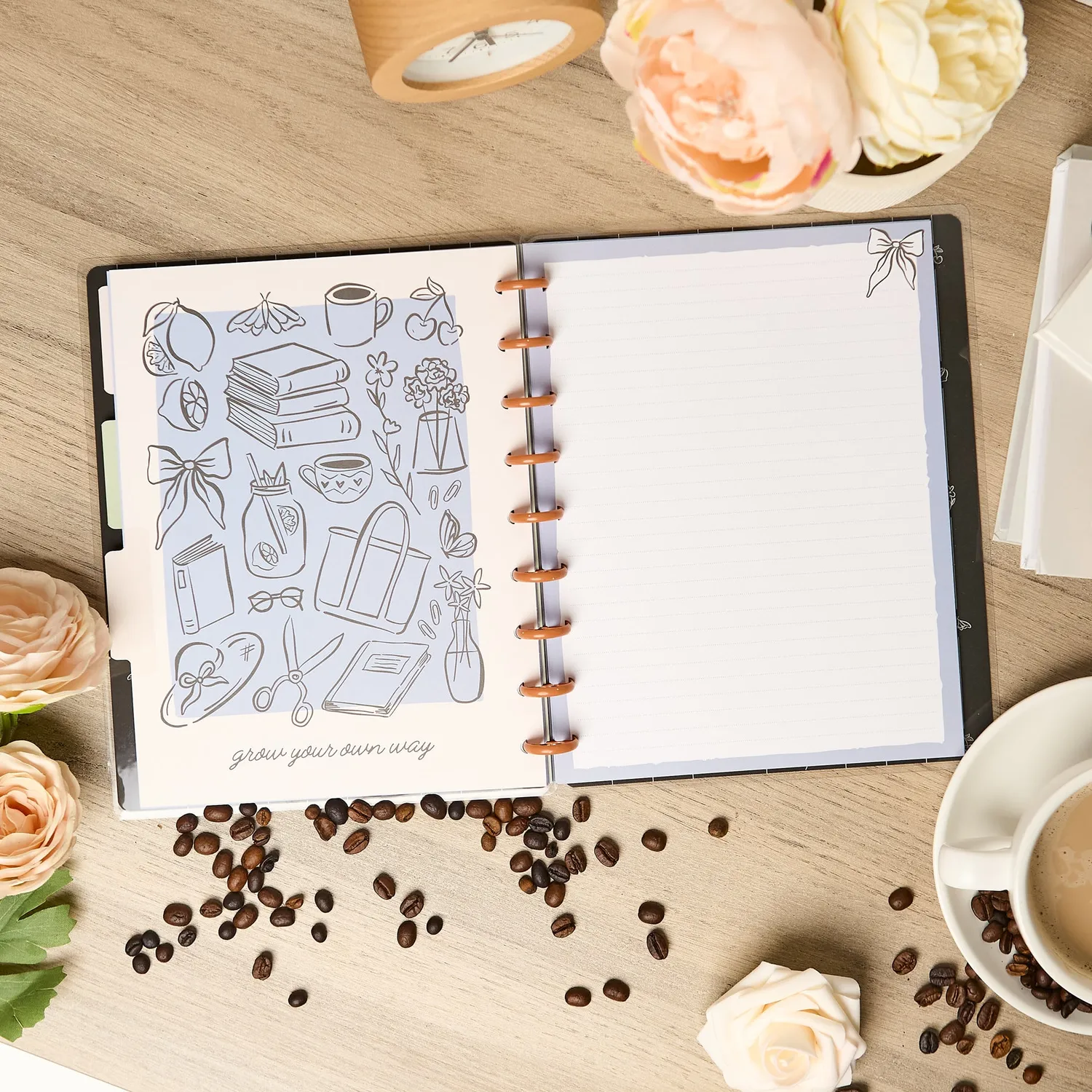 Happy Planner Café Coquette carnet pointillé Classic 60 feuilles