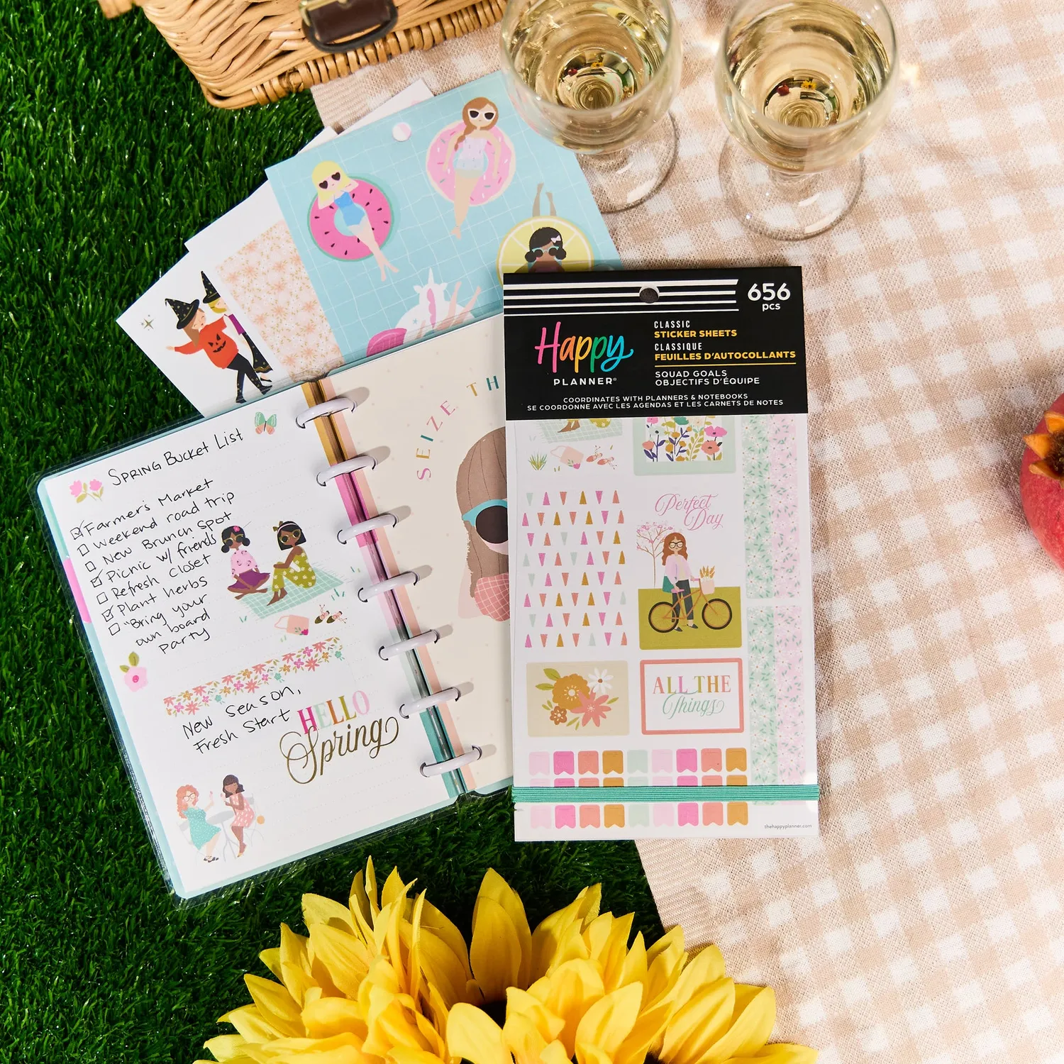 Happy Planner Squad Goals stickers saisons value pack 30 pages