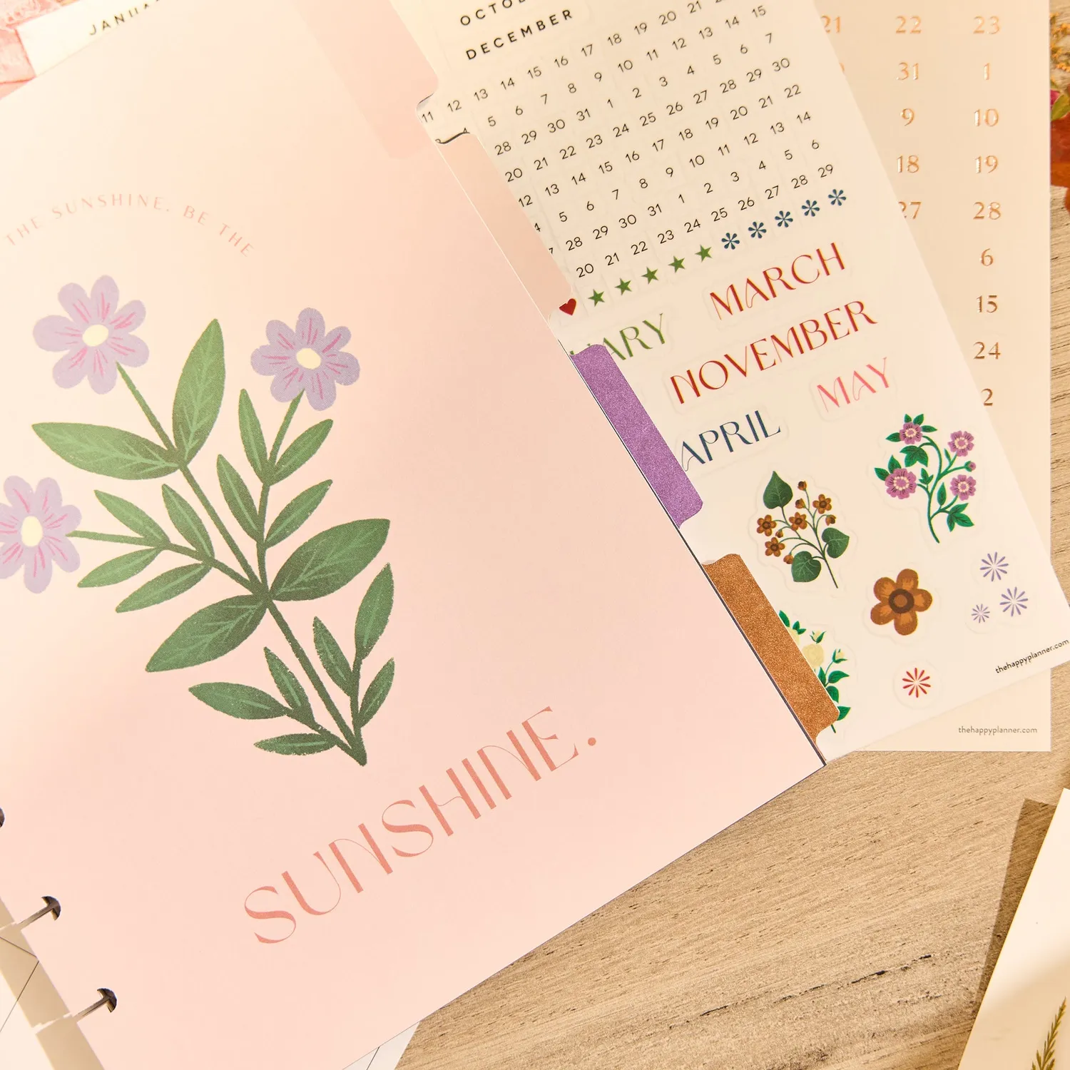 Happy Planner Spring Tapestry extension Classic florale