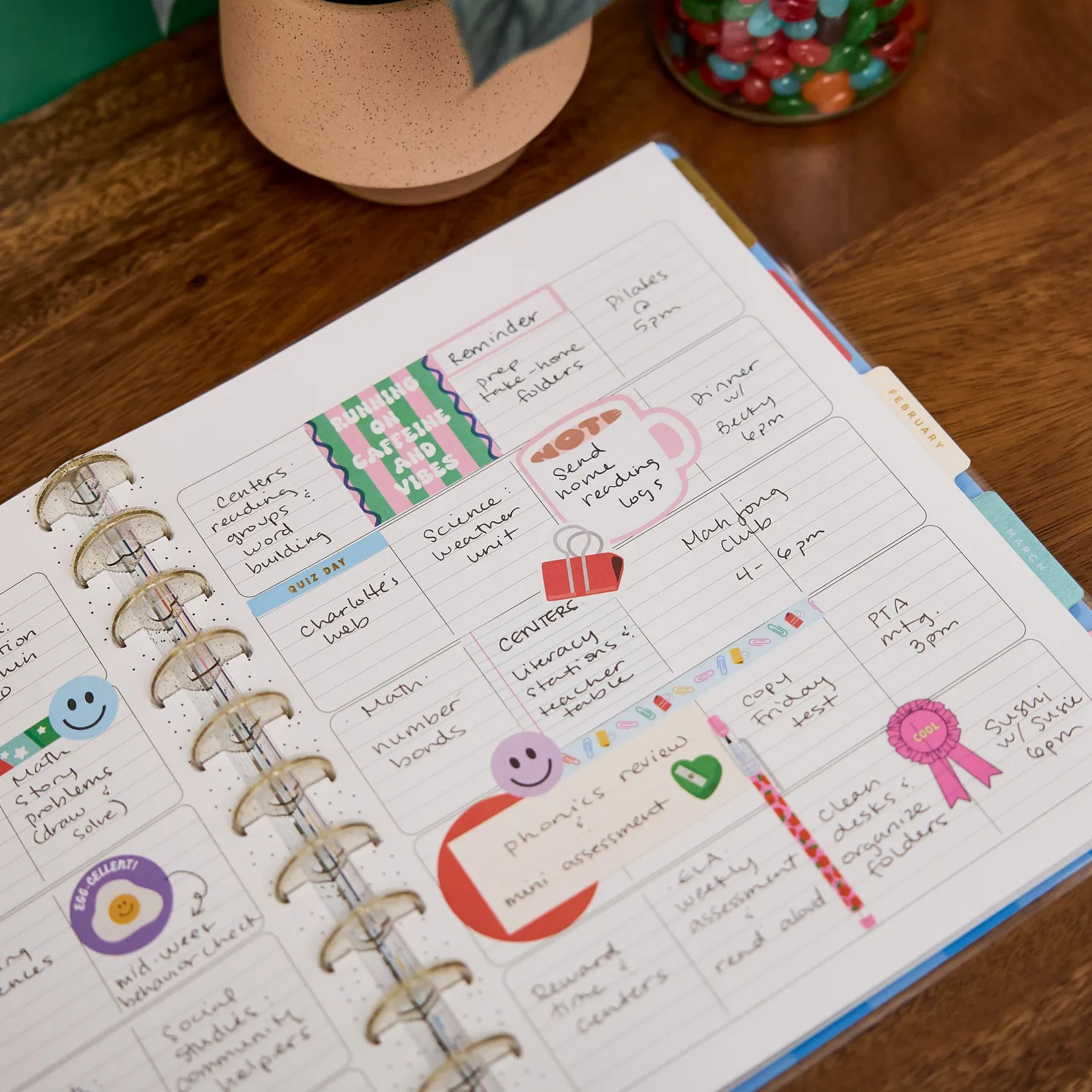 Happy Planner Live Love Teach Big agenda enseignant 2026-2027