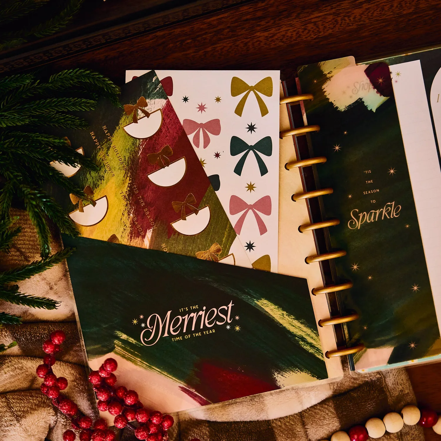 Happy Planner Holiday Charm Classic pack accessoires Noël 24 pièces