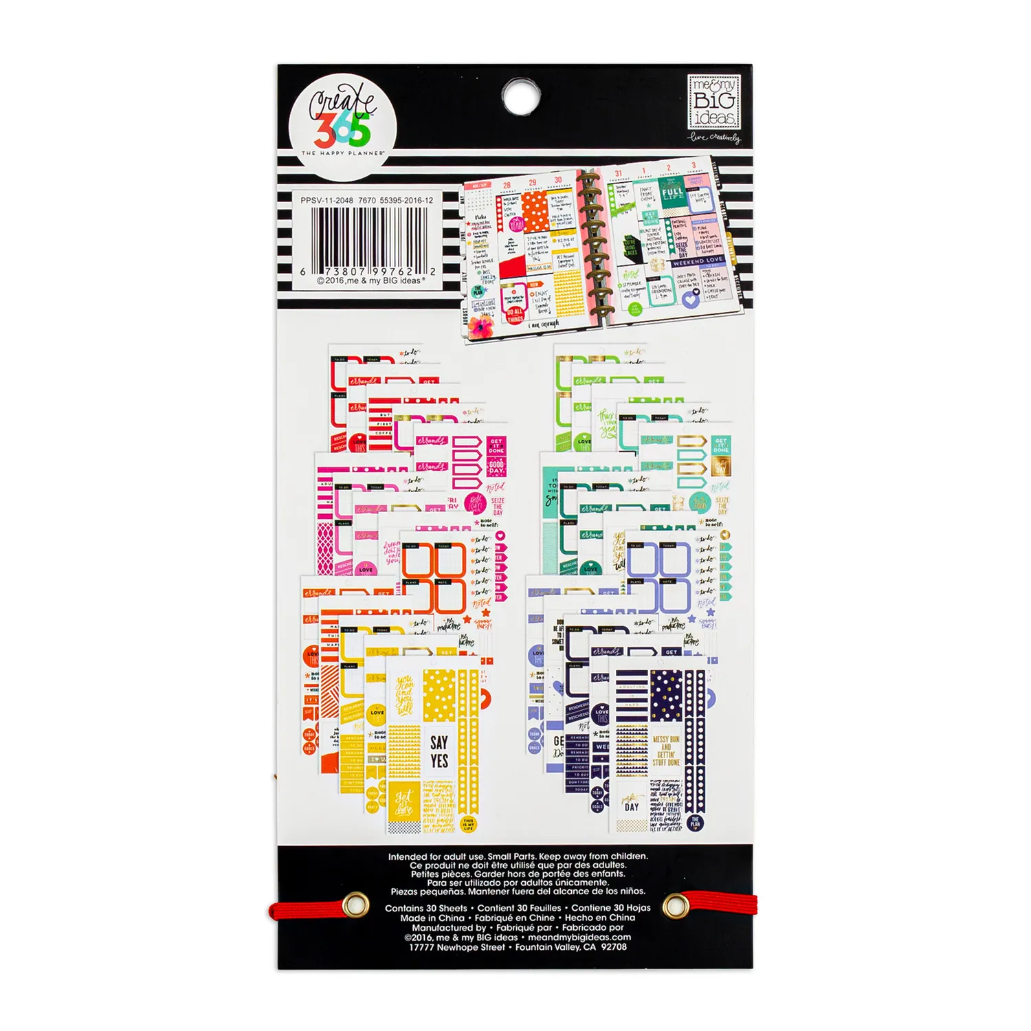 Happy Planner Rainbow carnet stickers 1150 pièces arc-en-ciel