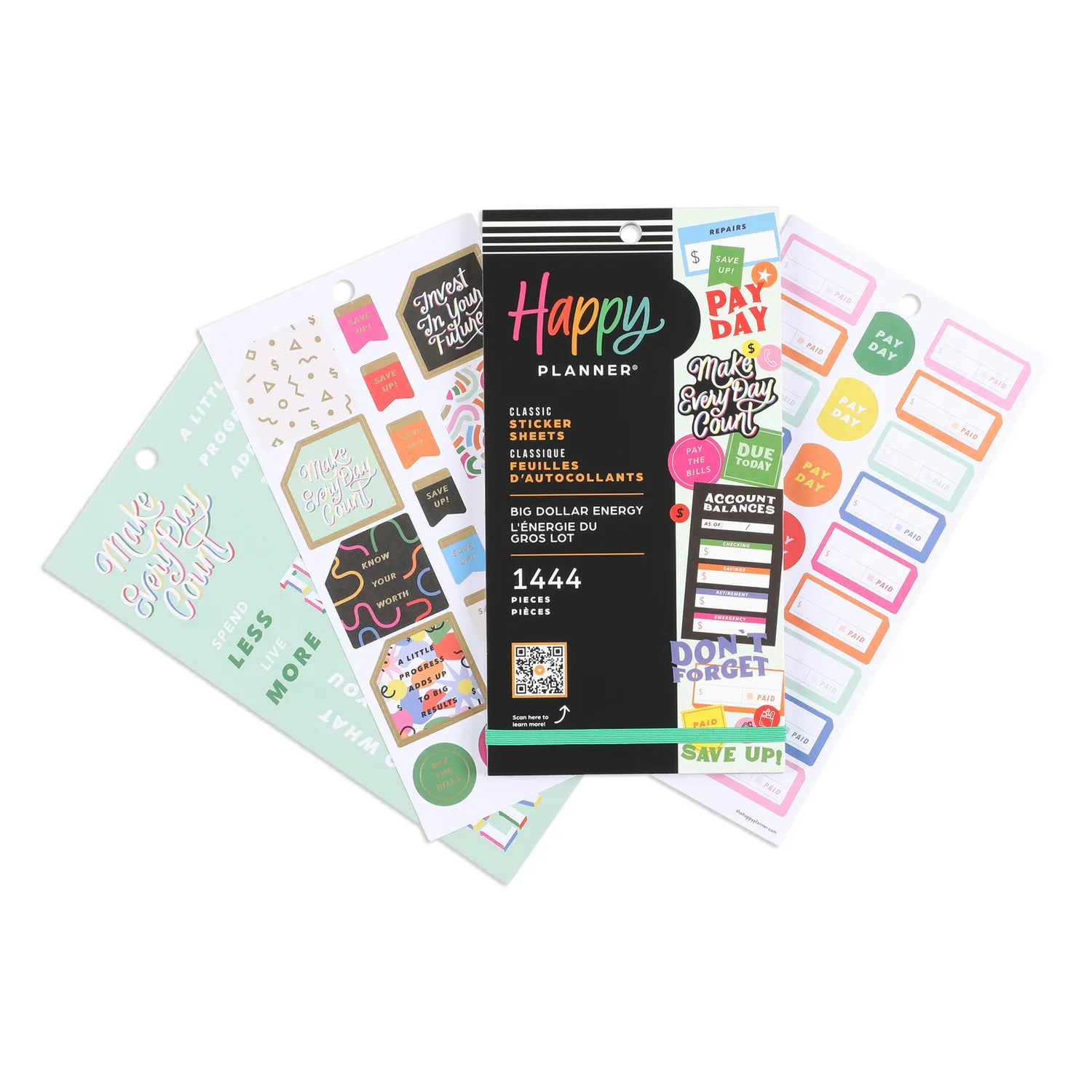 Me & my big ideas Happy Planner Big Dollar Energy stickers 1444