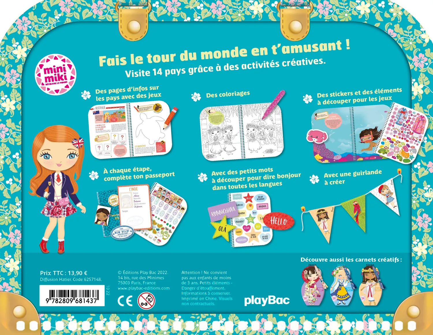 Frigobloc Minimiki Découvre le Monde cahier activités 14 pays
