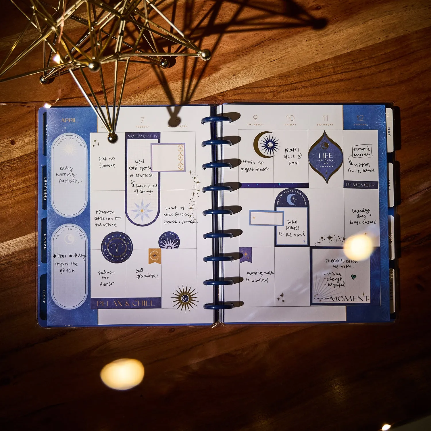 Happy Planner Star Signs planner vertical 2026 12 mois