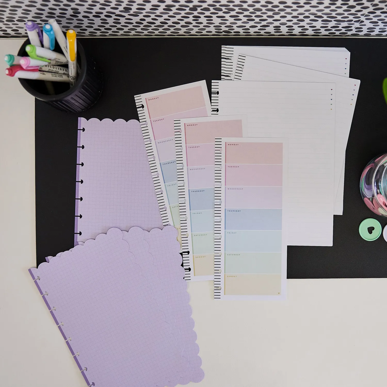Happy Planner Love L+S papier recharge Classic 40 feuilles pastel