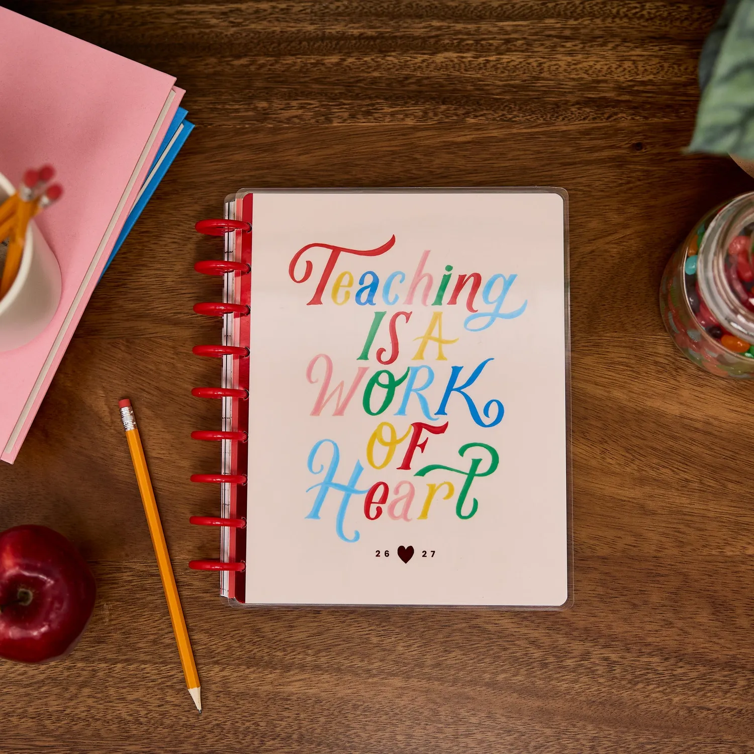 Happy Planner Bright Lessons 2026-2027 agenda enseignant 12 mois
