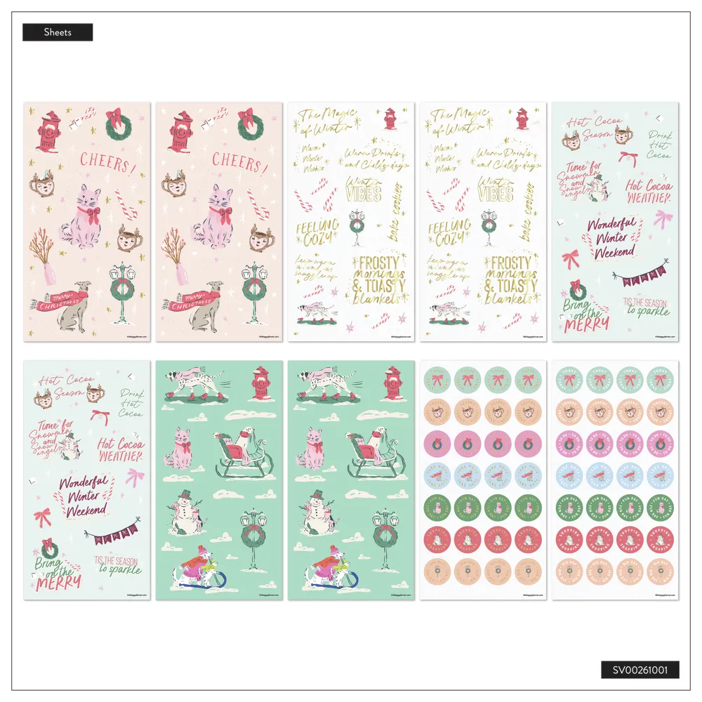 Happy Planner Seasonal Delights Mega Value Pack stickers 100 feuilles saison