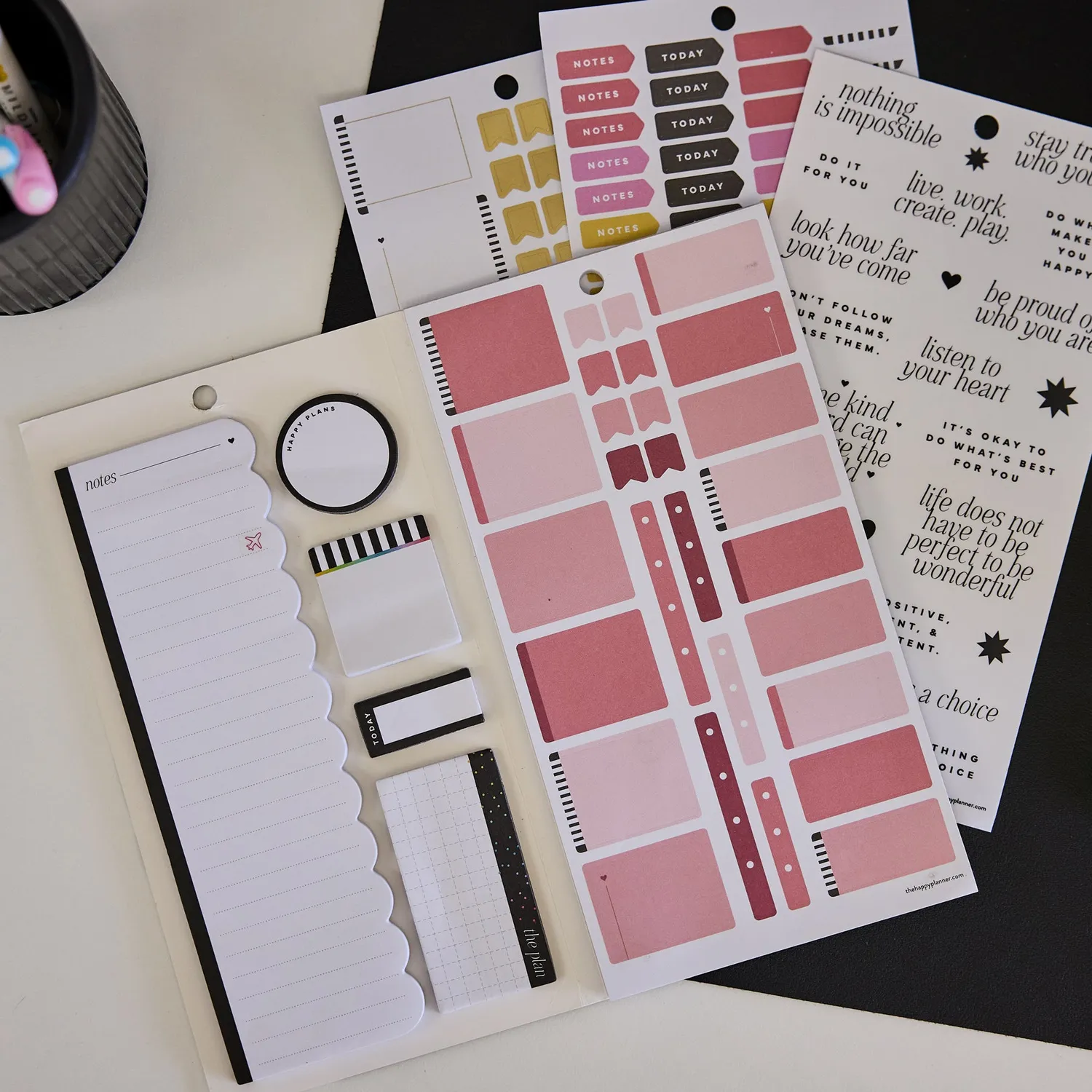 Happy Planner Love L+S Classic livre accessoires couleur