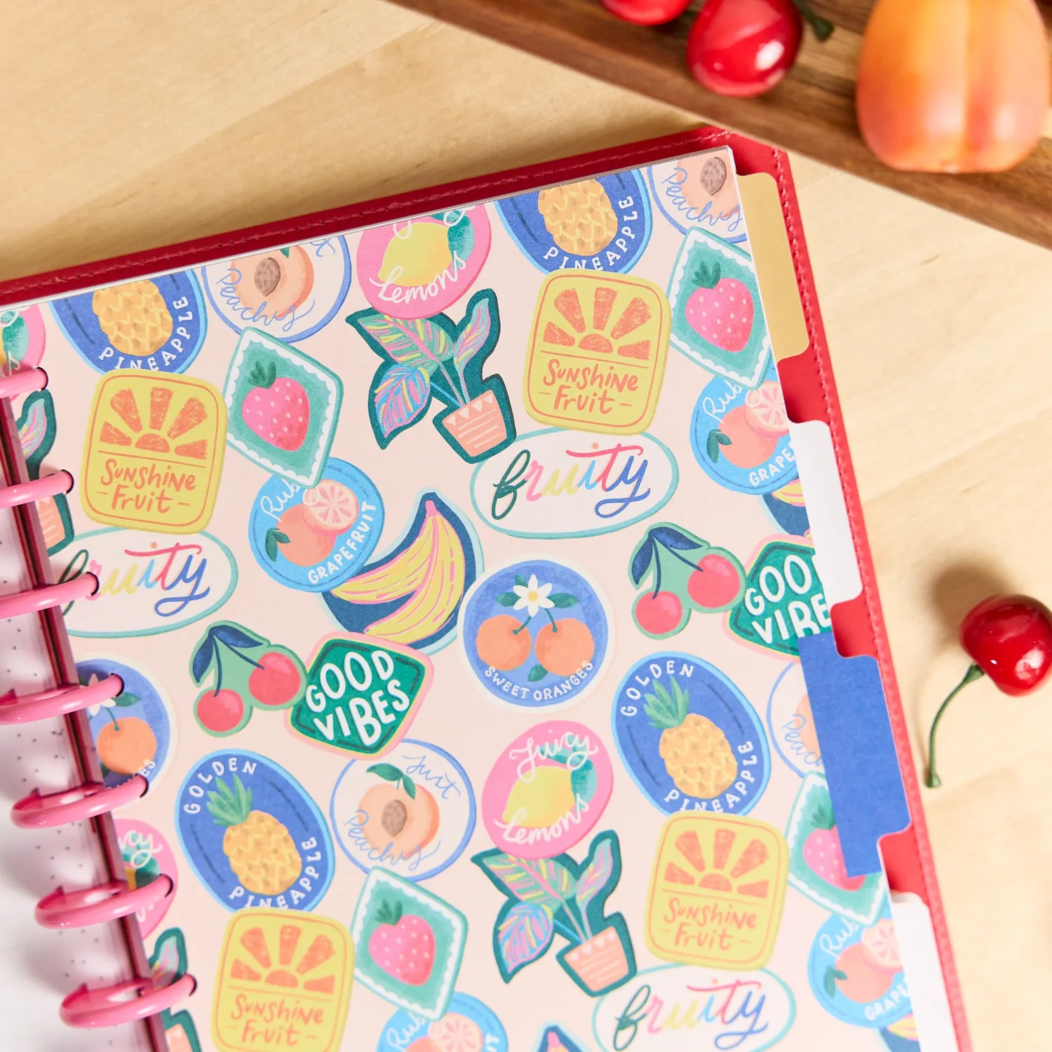 Happy Planner Sunshine Splash agenda Classic dashboard non daté