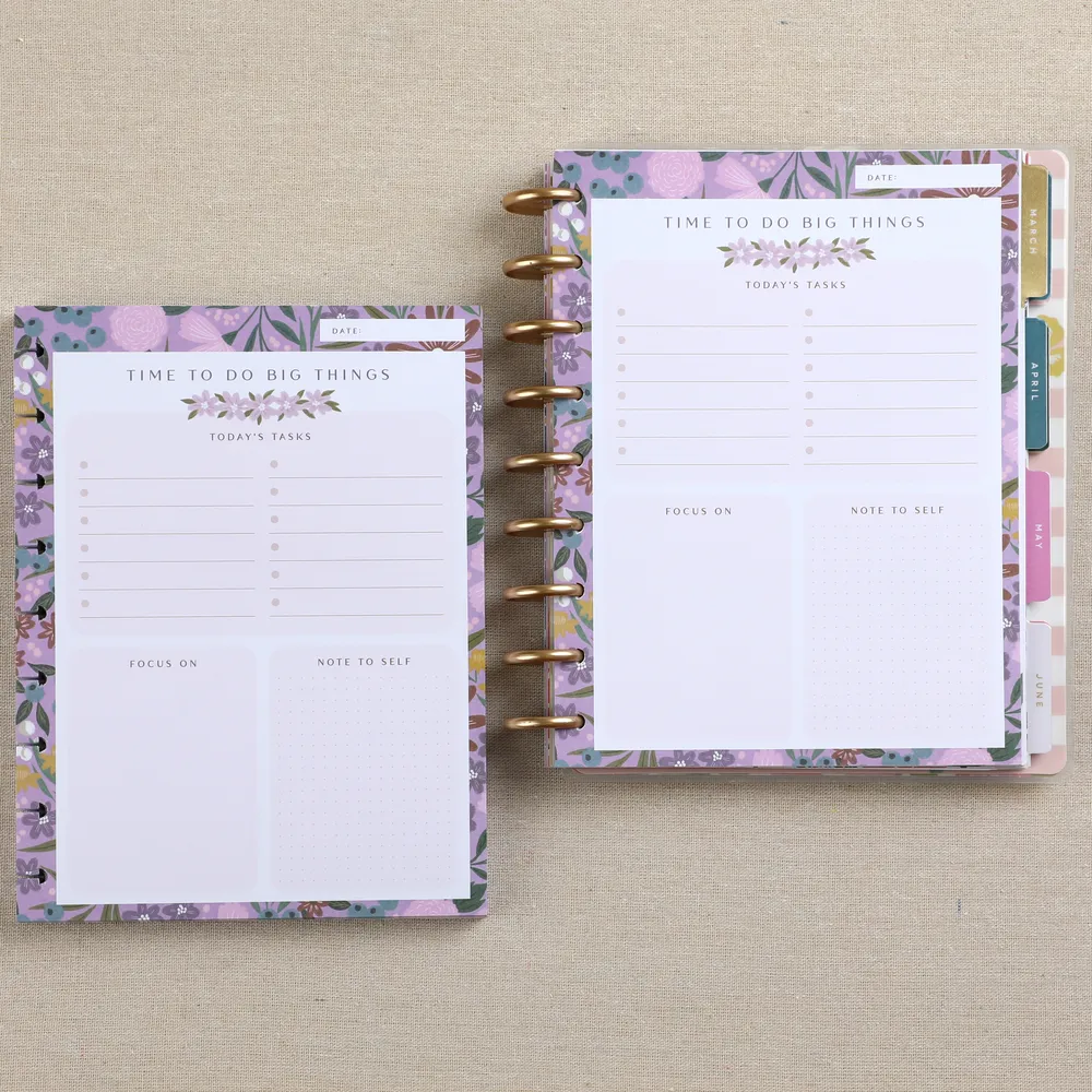 Happy Planner Made to Bloom bloc notes Classic 100 feuilles