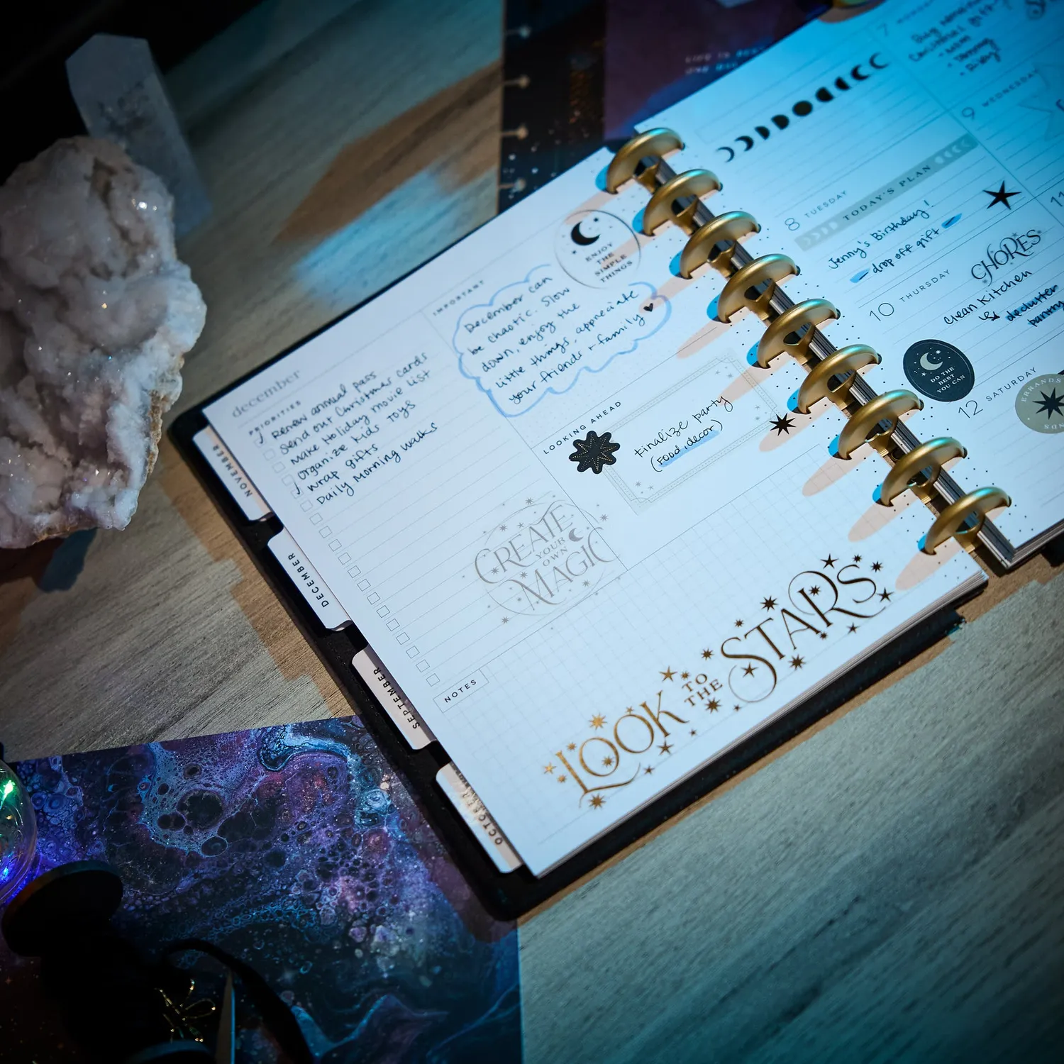 Happy Planner Eternal Stars agenda Classic Dashboard 26-27