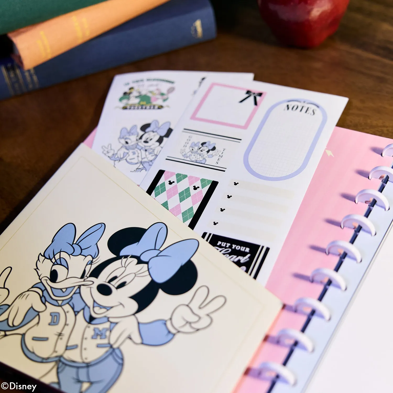 Happy Planner Disney Minnie Daisy Varsity Teacher pack Big accessoires