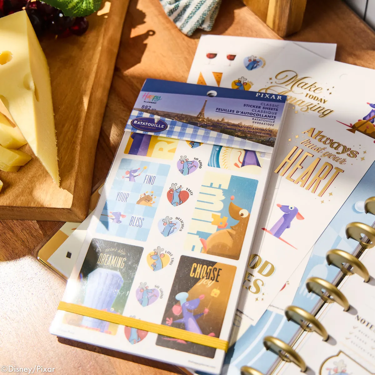 Happy Planner Disney Ratatouille carnet stickers 30 feuilles 882 pièces