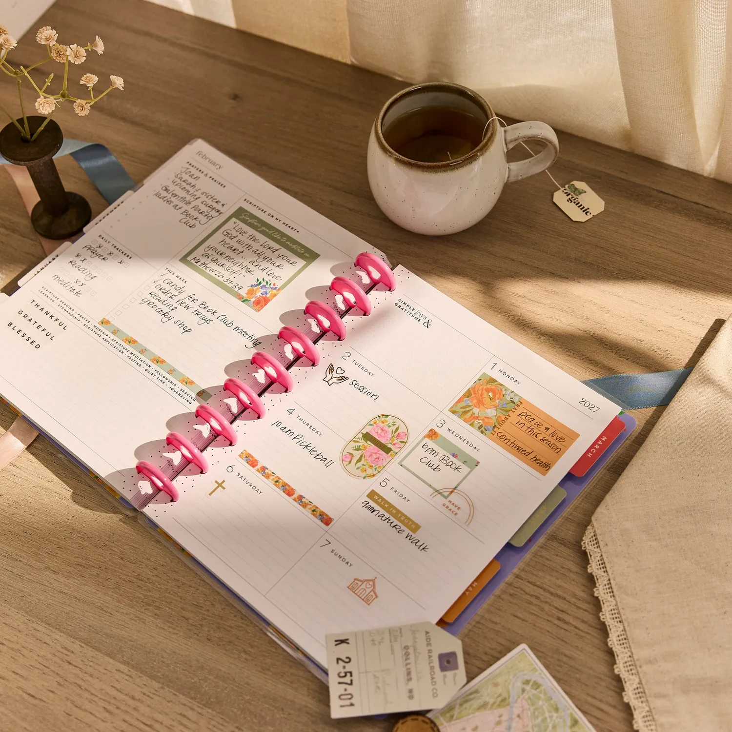 Happy Planner French Papers 2026-2027 agenda foi Classic