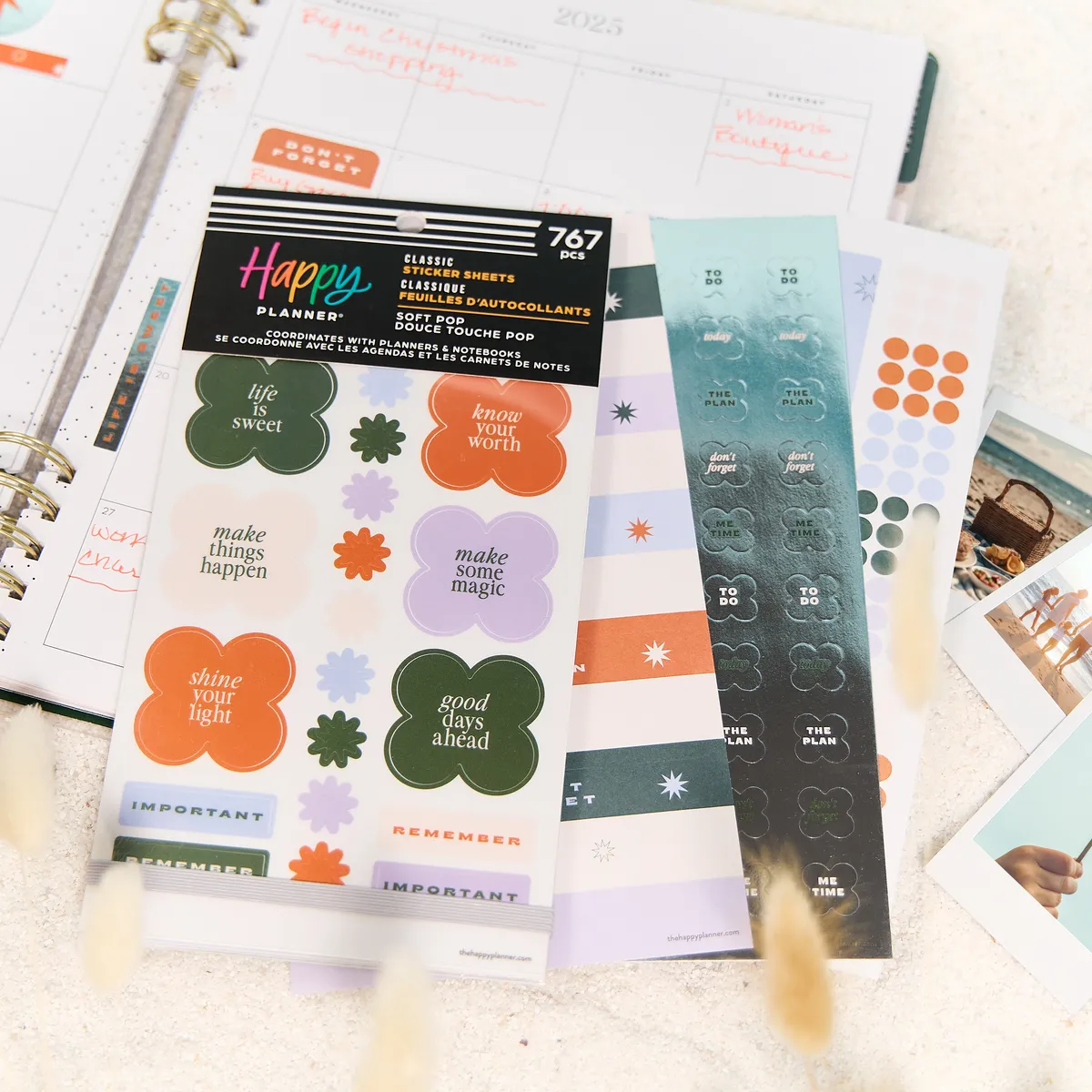 Happy Planner Soft Pop stickers Classic 30 planches 767