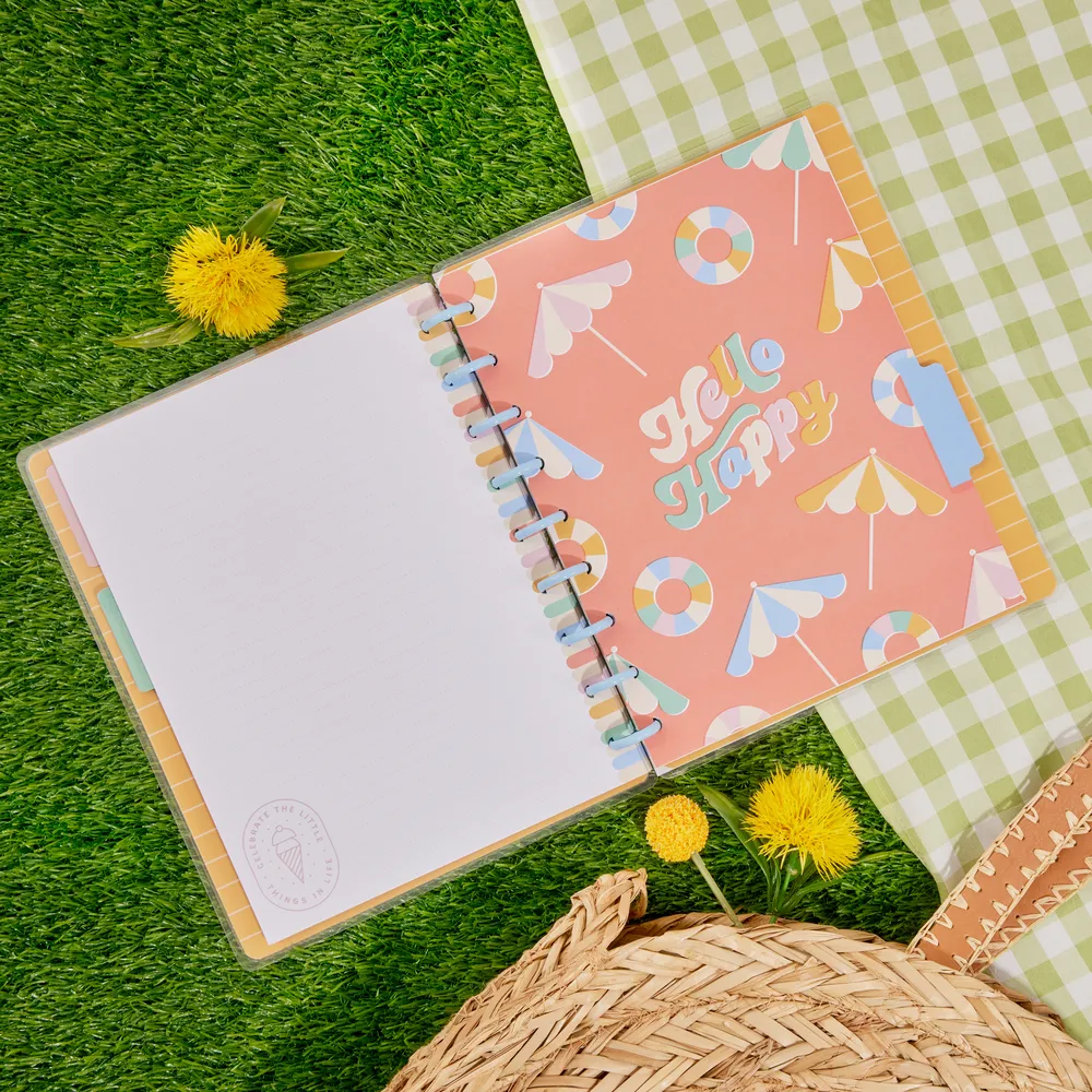 Happy Planner Boardwalk Ice Cream carnet Classic 60 feuilles pointillé