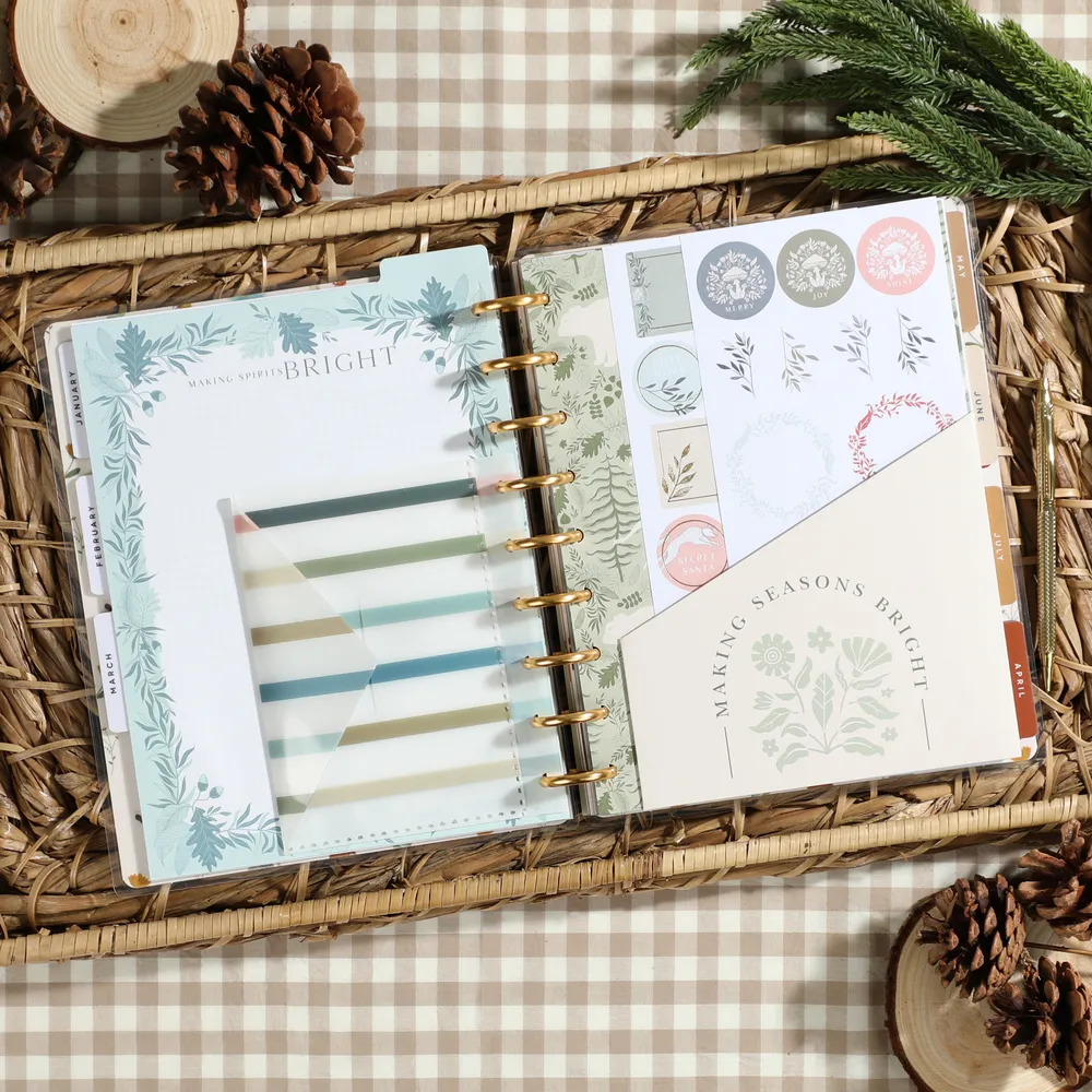 Happy Planner Woodland Charm Classic compagnon Noël