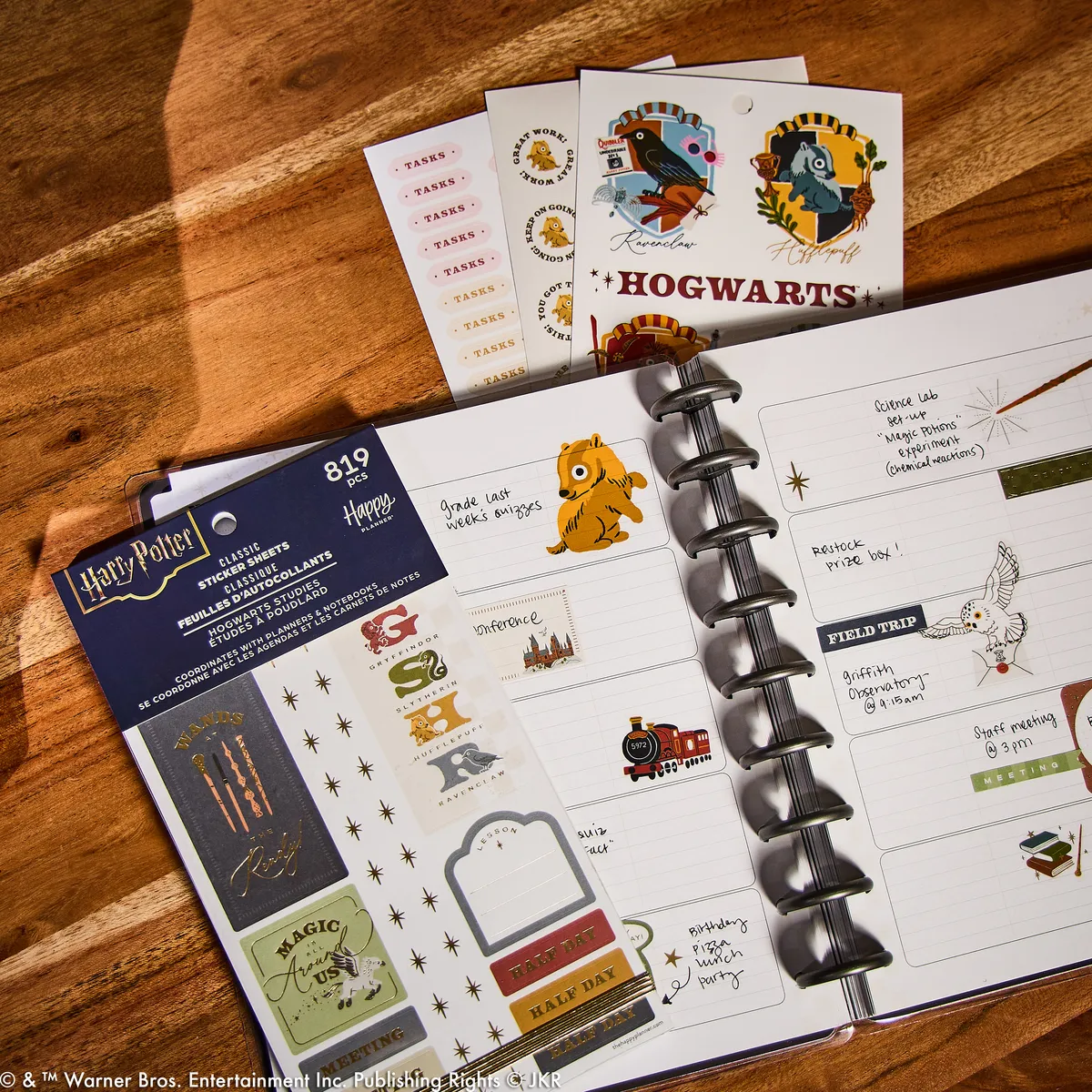 Happy Planner Harry Potter stickers teacher value pack 819