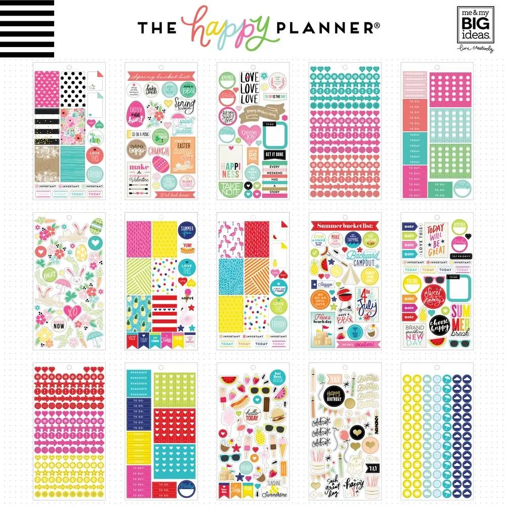 Happy Planner Seasonal value pack stickers 1557 autocollants