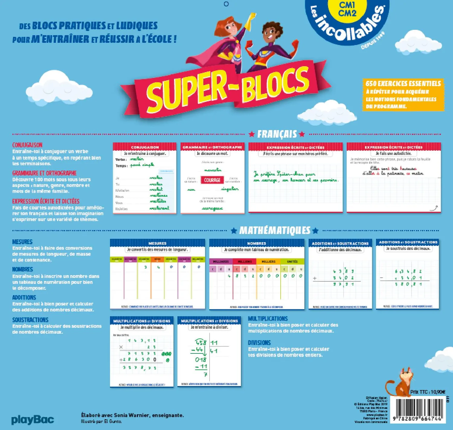 Frigobloc Les Incollables Super Blocs cahier CM1/CM2 français maths